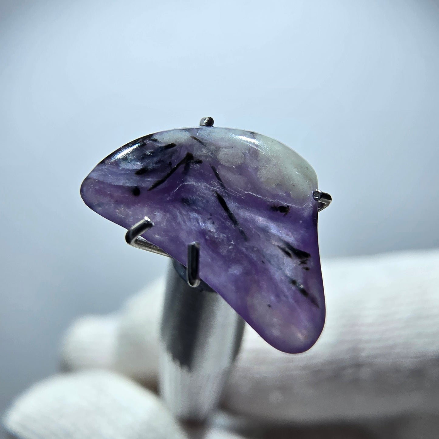 Rare Charoite crystal purple, polished Russia 12*9*3mm