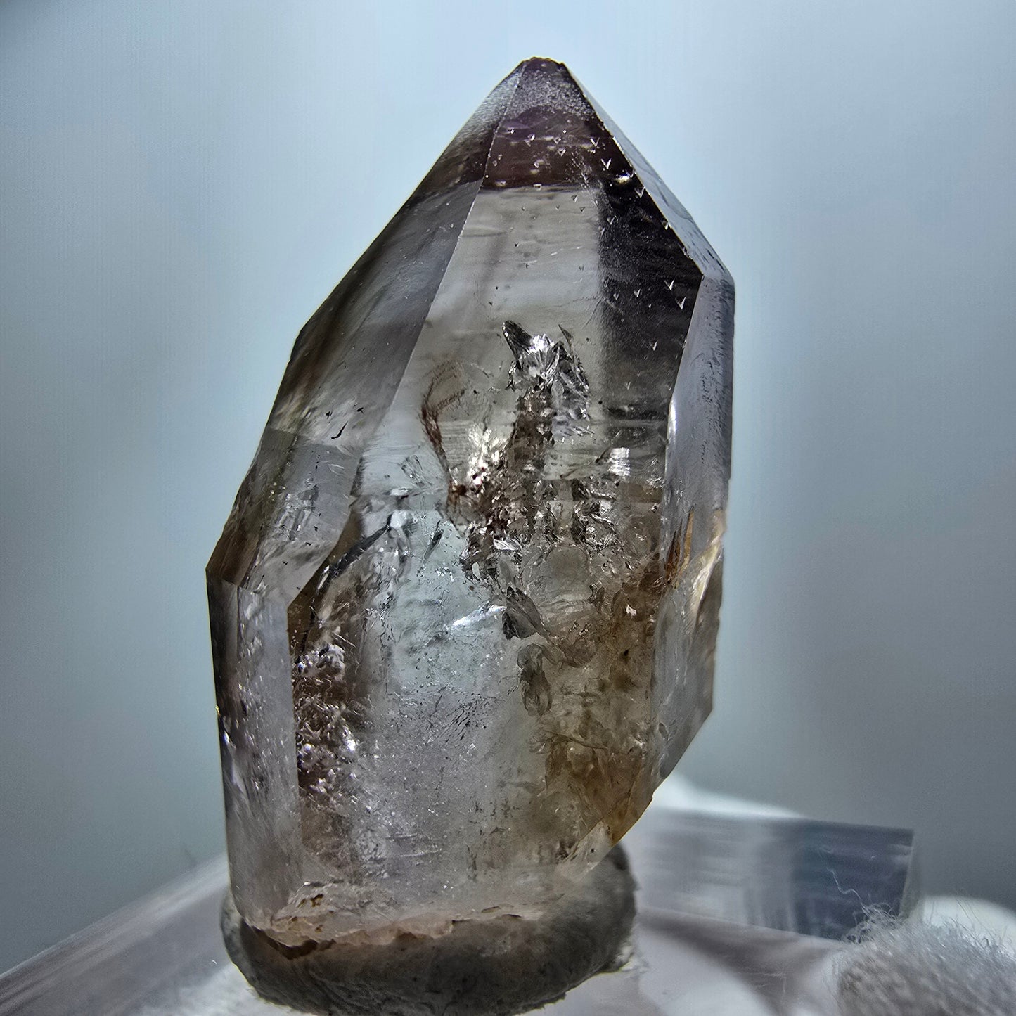 Phantom Amethyst, Rauchquarz Zepter Kristall Goboboseb, Namibia 31*17*16mm