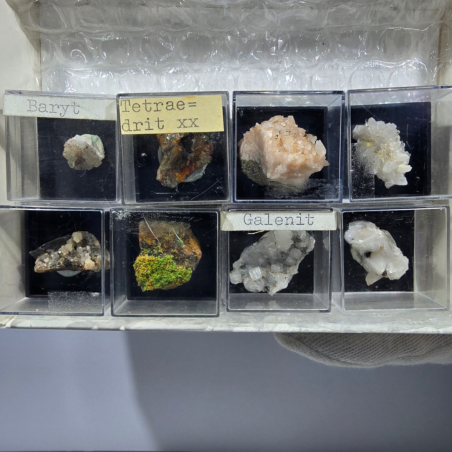 TOP Micromount Mineralien Sammlung Deutschland - 8 Stück Deutschland #8085