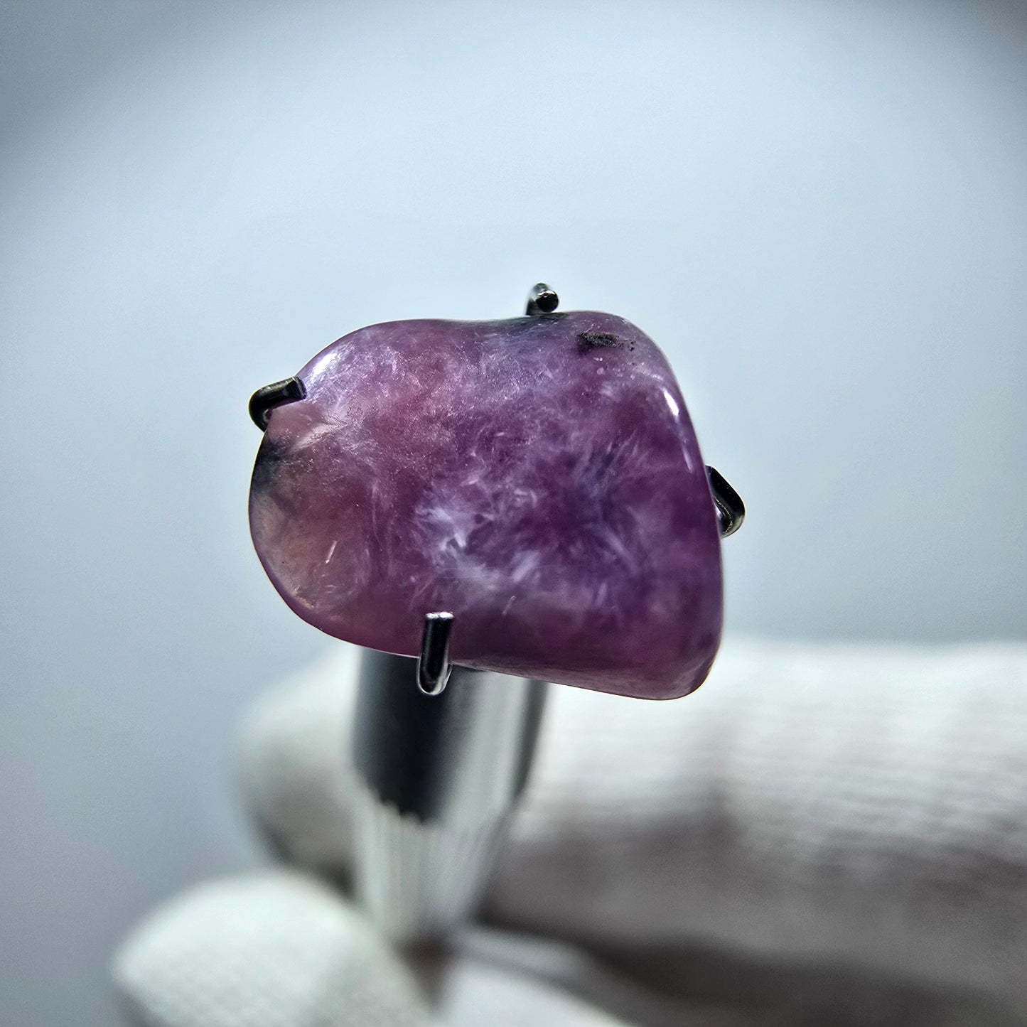 Rare Charoite crystal purple, polished Russia 9*9*3mm