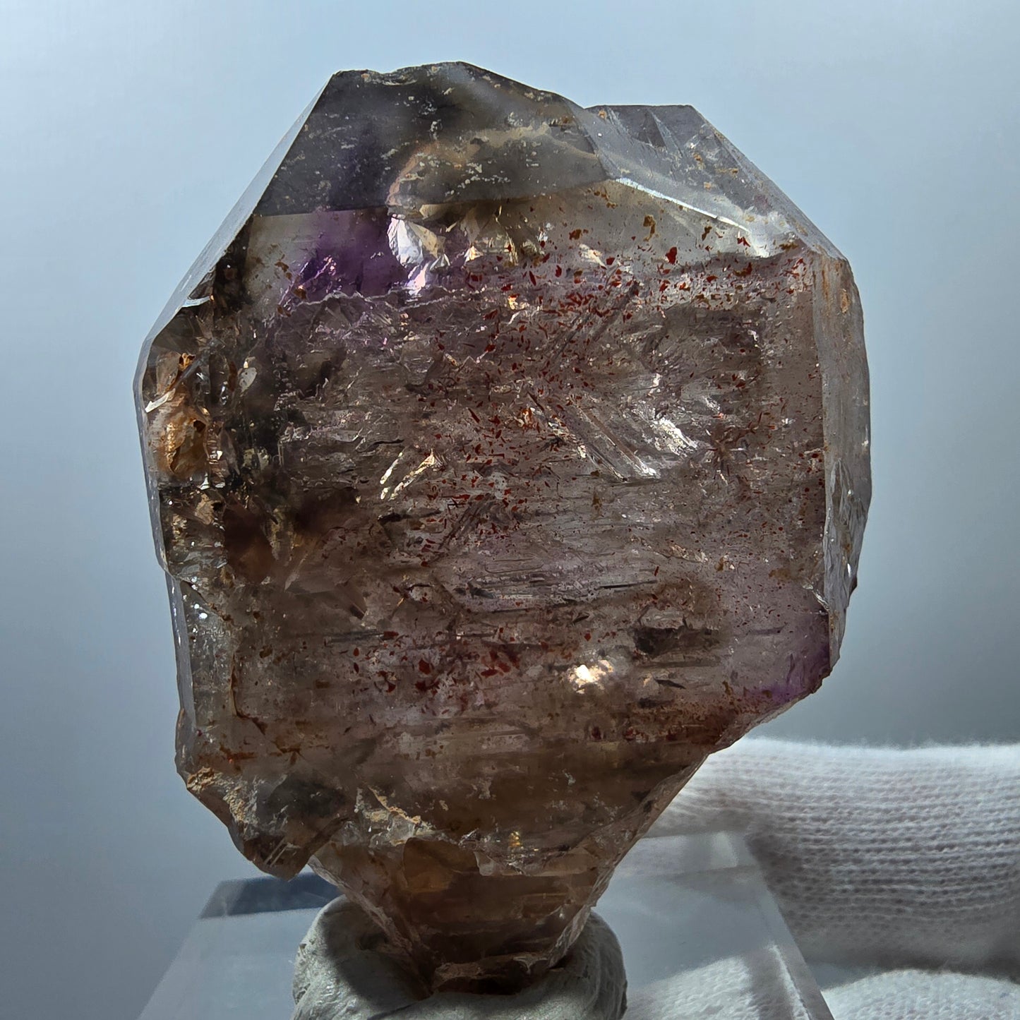 Enhydro Skeleton Phantom Amethyst Scepter, 1x Bubble Valentine Pocket Gobo. Namibia 63*50*29mm