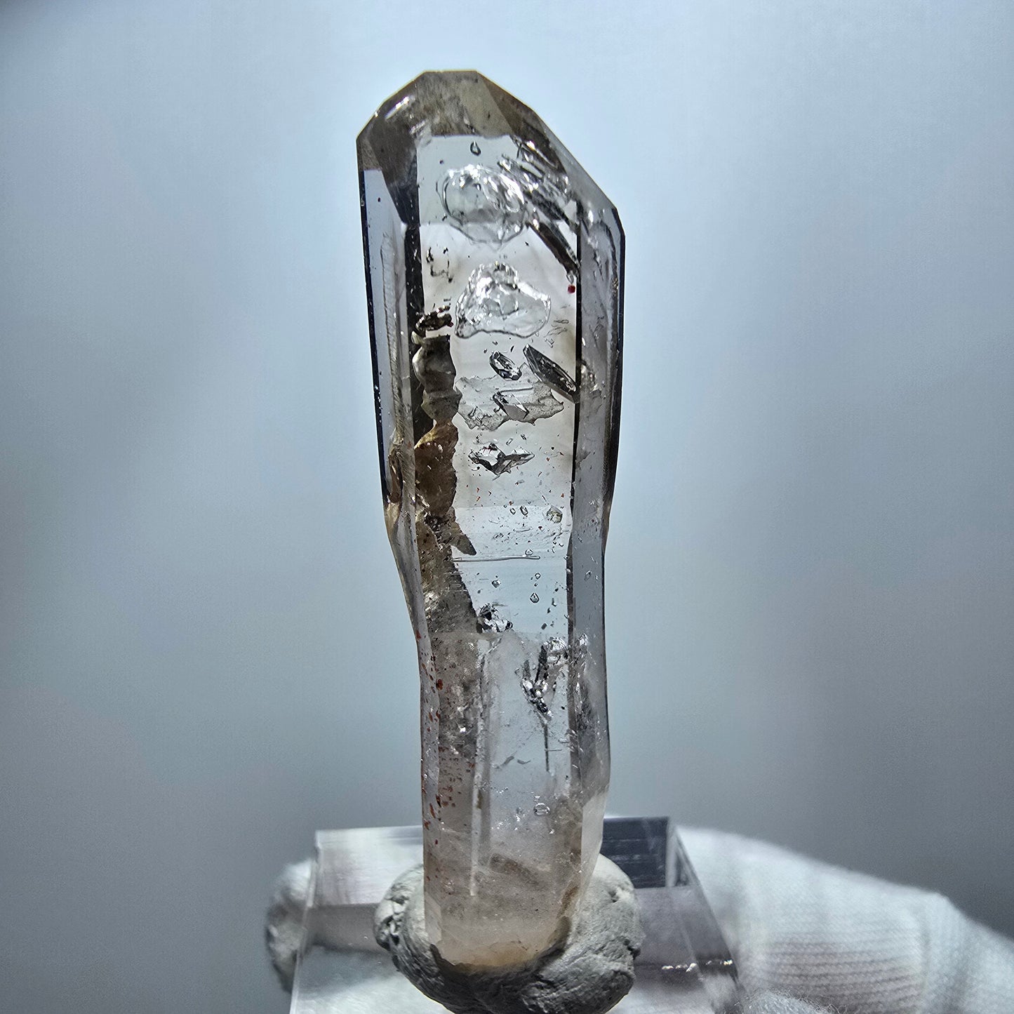 Seltener Phantom Rauchquarz Zepter Kristall Goboboseb, Namibia 53*13*9mm