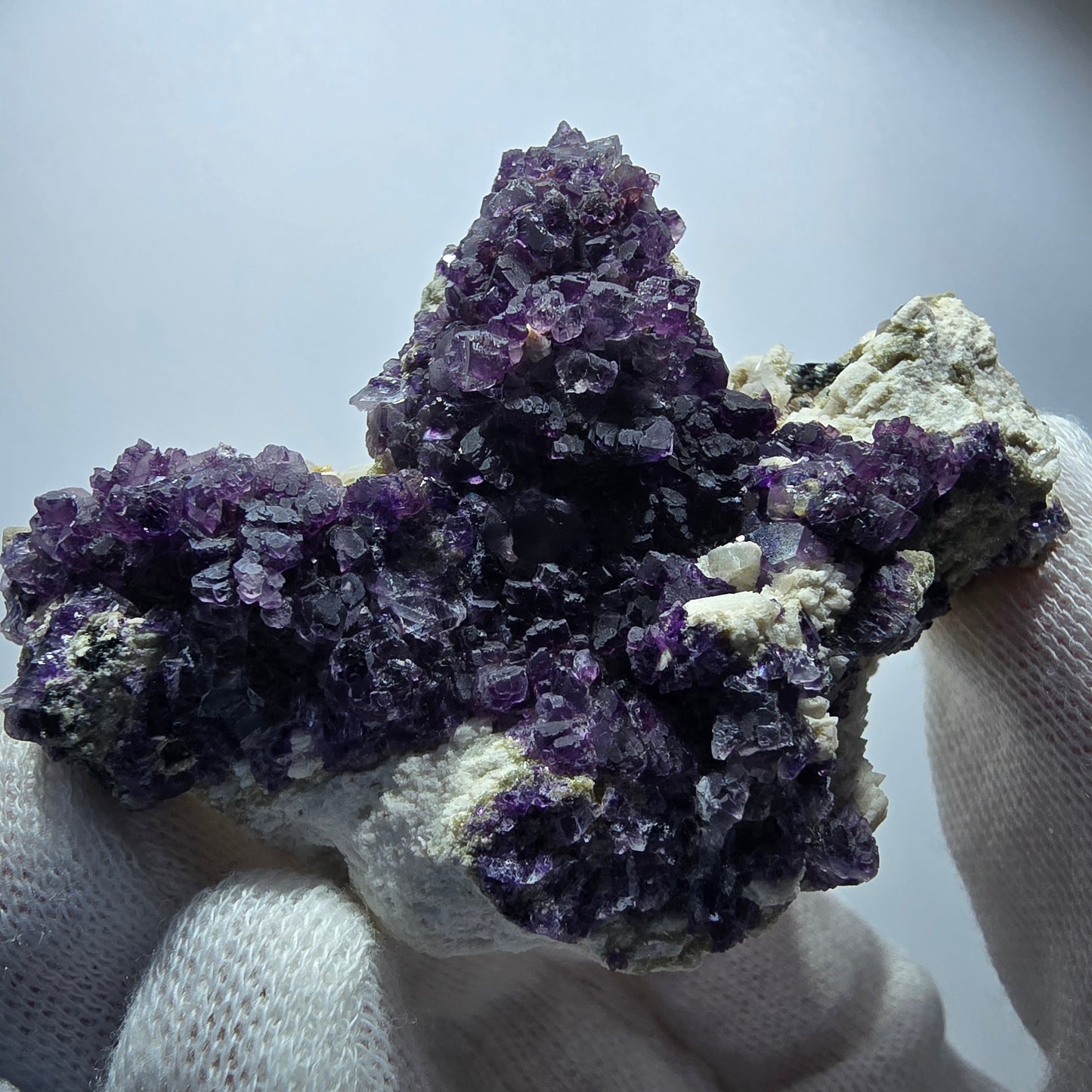 Phantom Fluorite Cube Muscovite Schorl Orthoclase Specimen Erongo Namibia 75*55*28mm