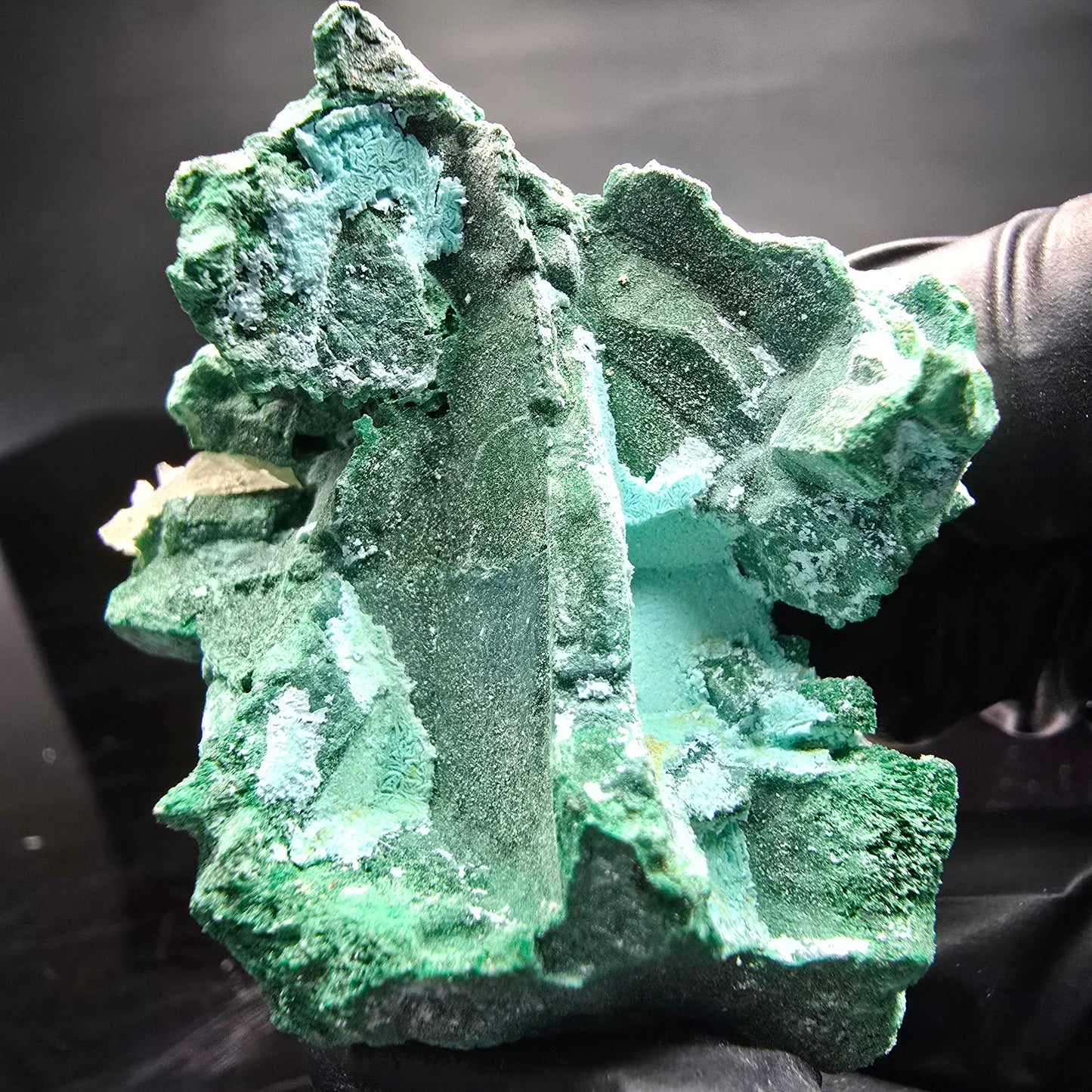Seltene Malachit, Chrysokoll, Quarz Stufe Kaokoveld, Namibia 53*38*34mm Sammlung