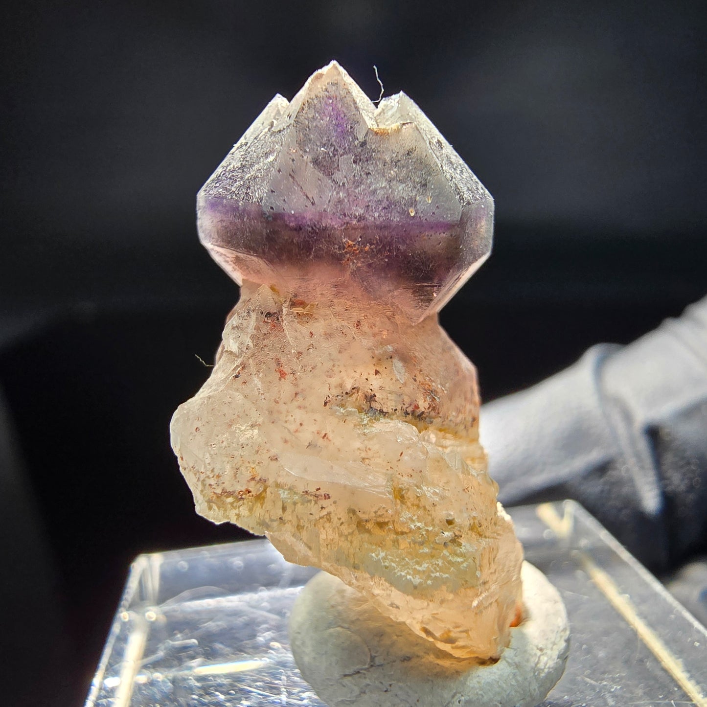 Schöne Phantom Amethyst Zepter Spitze Brandberg, Namibia 25*18*13mm Sammlung