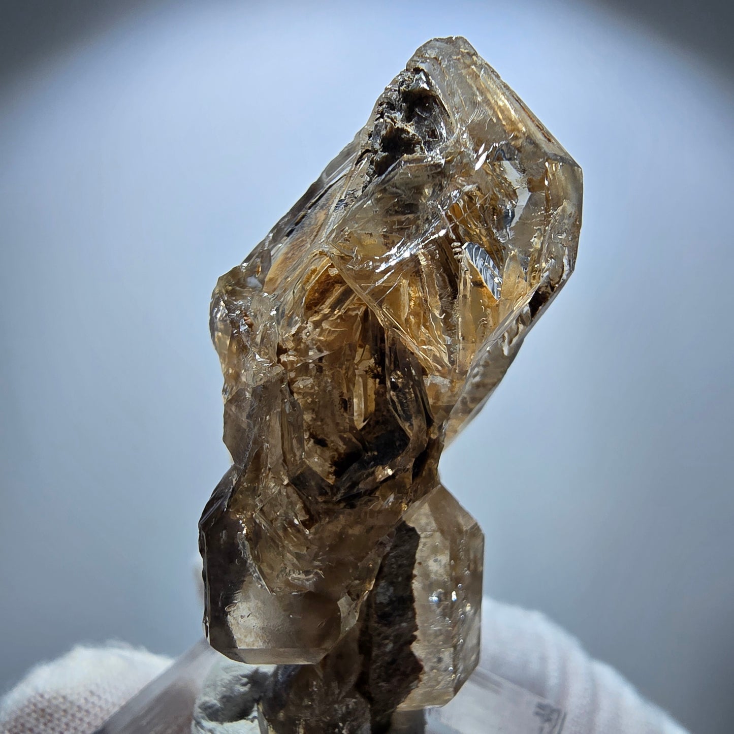 Phantom Rauchquarz Skelett Zepter Stufe Goboboseb, Namibia 49*27*24mm