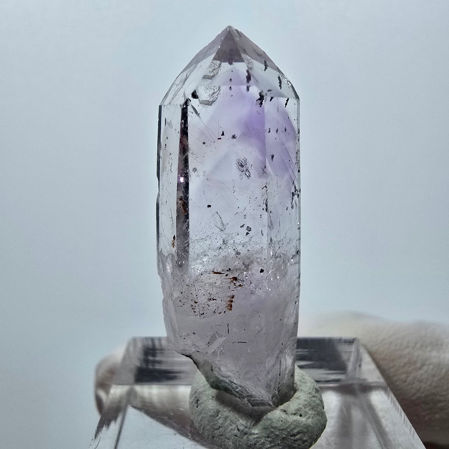Mine d'améthyste Harlequin Phantom, Goboboseb, Namibie, 36 x 13 x 9 mm