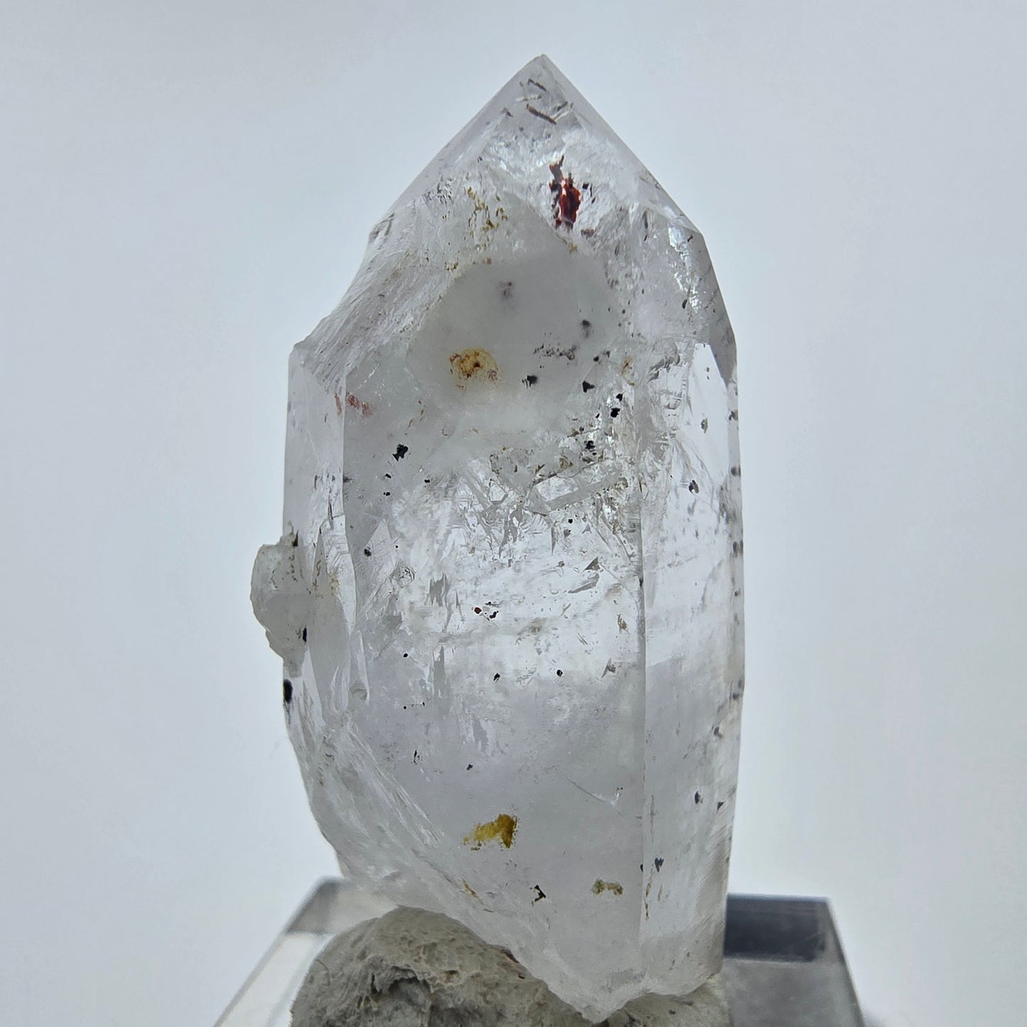 Cristal de quartz fantôme Harlequin, Streep Mine, Goboboseb, Namibie, 41 x 17 x 16 mm