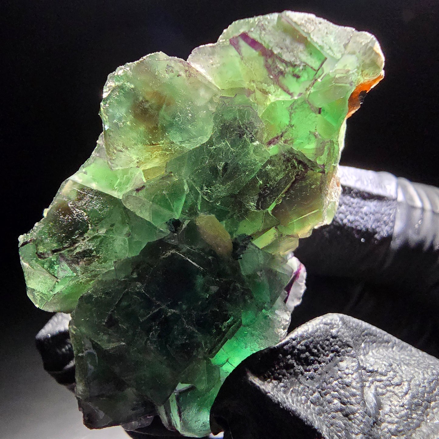 Phantom Fluorit, Muskovit, Schörl Stufe Erongo, Namibia 50*31*19mm Sammlung