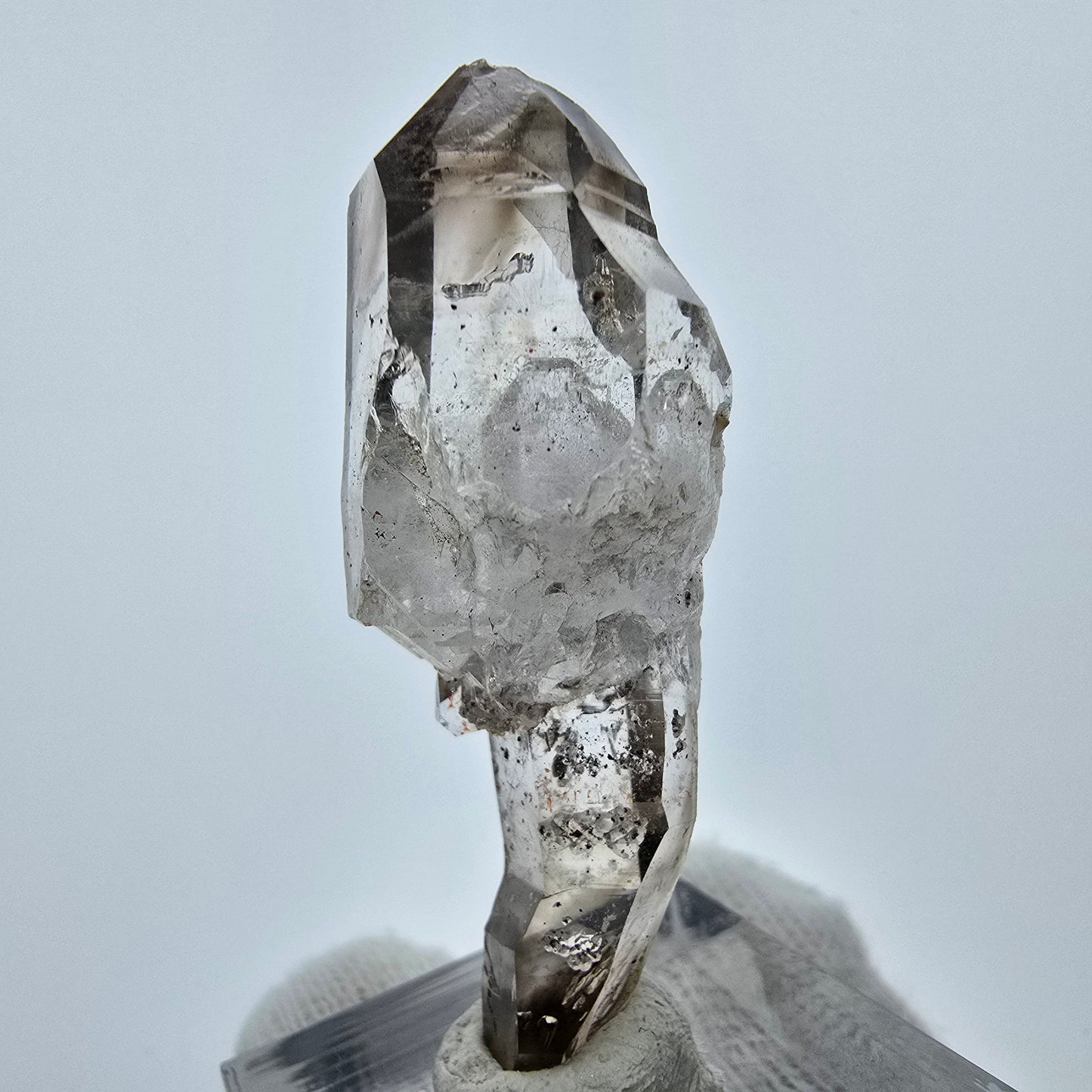 Klarer Phantom Rauchquarz DT Zepter Kristall Goboboseb, Namibia 48*16*14mm