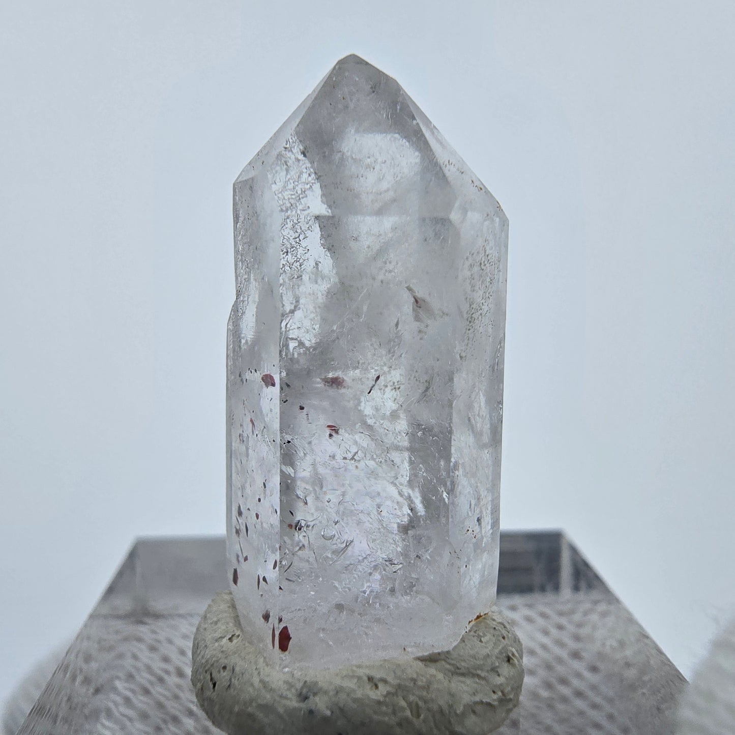 Harlekin Phantom Quarz Kristall Streep Mine, Goboboseb, Namibia 26*13*10mm