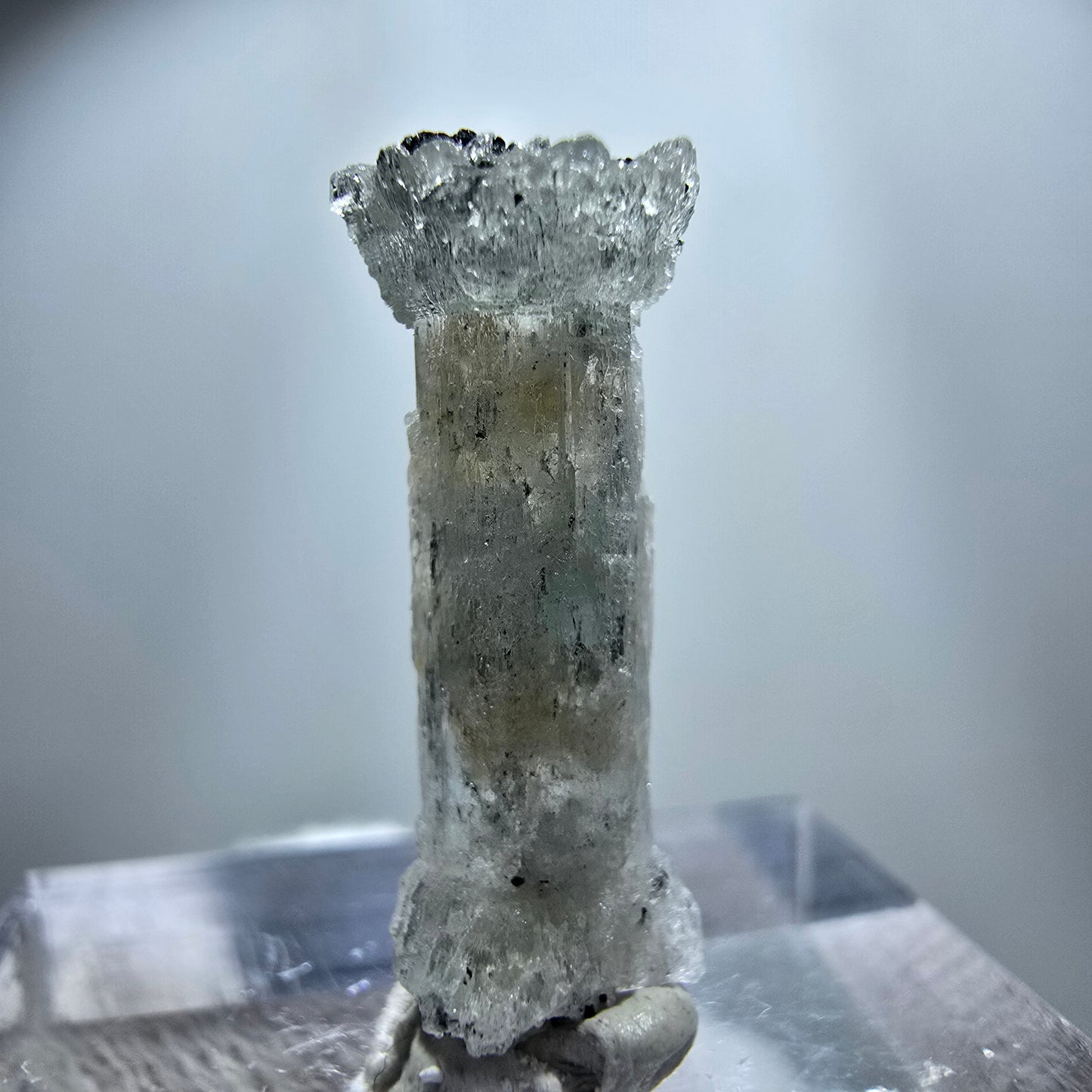 Seltener Aquamarin X mit Schörl Turmalin Erongo, Namibia 21*8*6mm