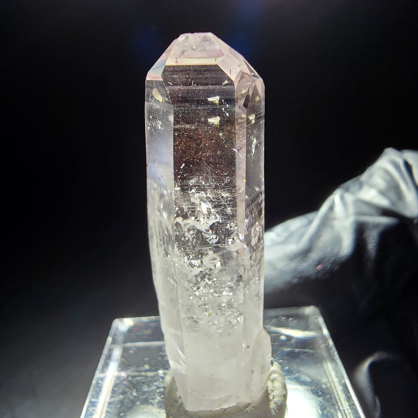 Klare Amethyst Quarz Spitze Goboboseb, Namibia 37*11*10mm Sammlung