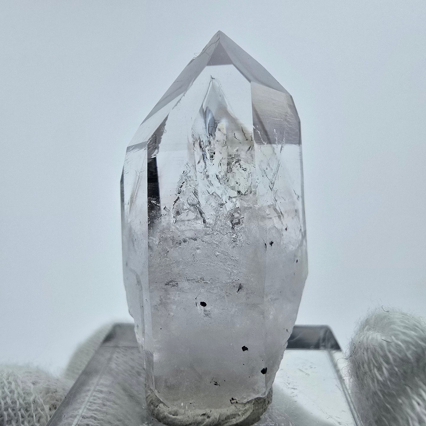 Enhydro Phantom Amethyst mit Hämatit Streep Mine, Goboboseb, Namibia 35*19*17mm