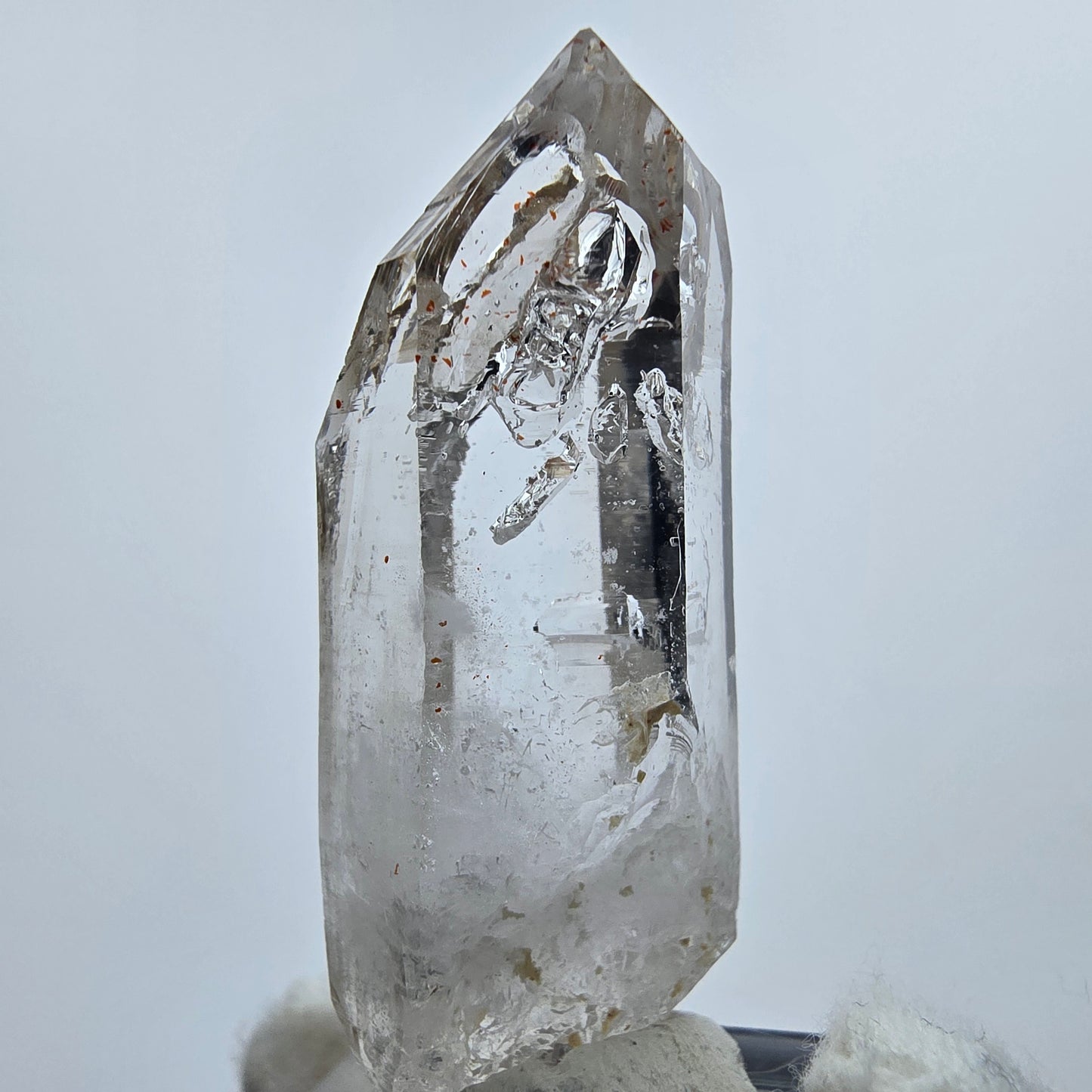 Enhydro Halekin Phantom Rauchquarz Fenster 2x Blase Goboboseb Namibia 51*20*16mm