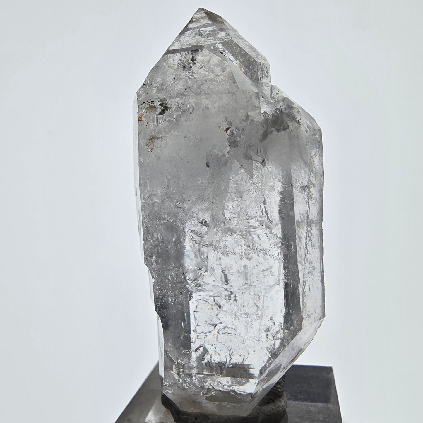 Sceptre de poche Saint-Valentin en quartz fumé fantôme squelette, Namibie 56 x 25 x 16 mm