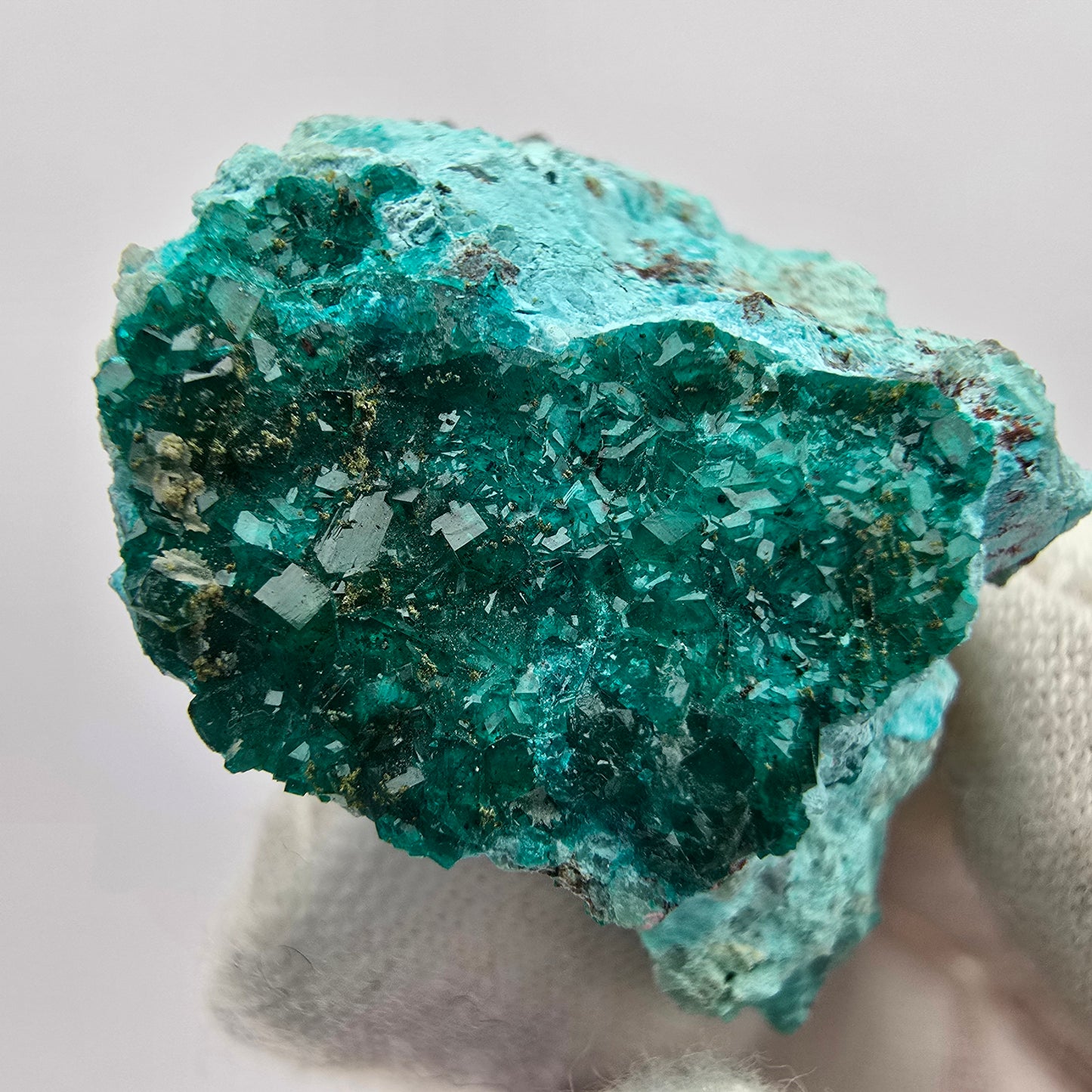 Dioptase rare sur le stade Marix Kaokoveld, Namibie 32*24*18mm Collection de minéraux