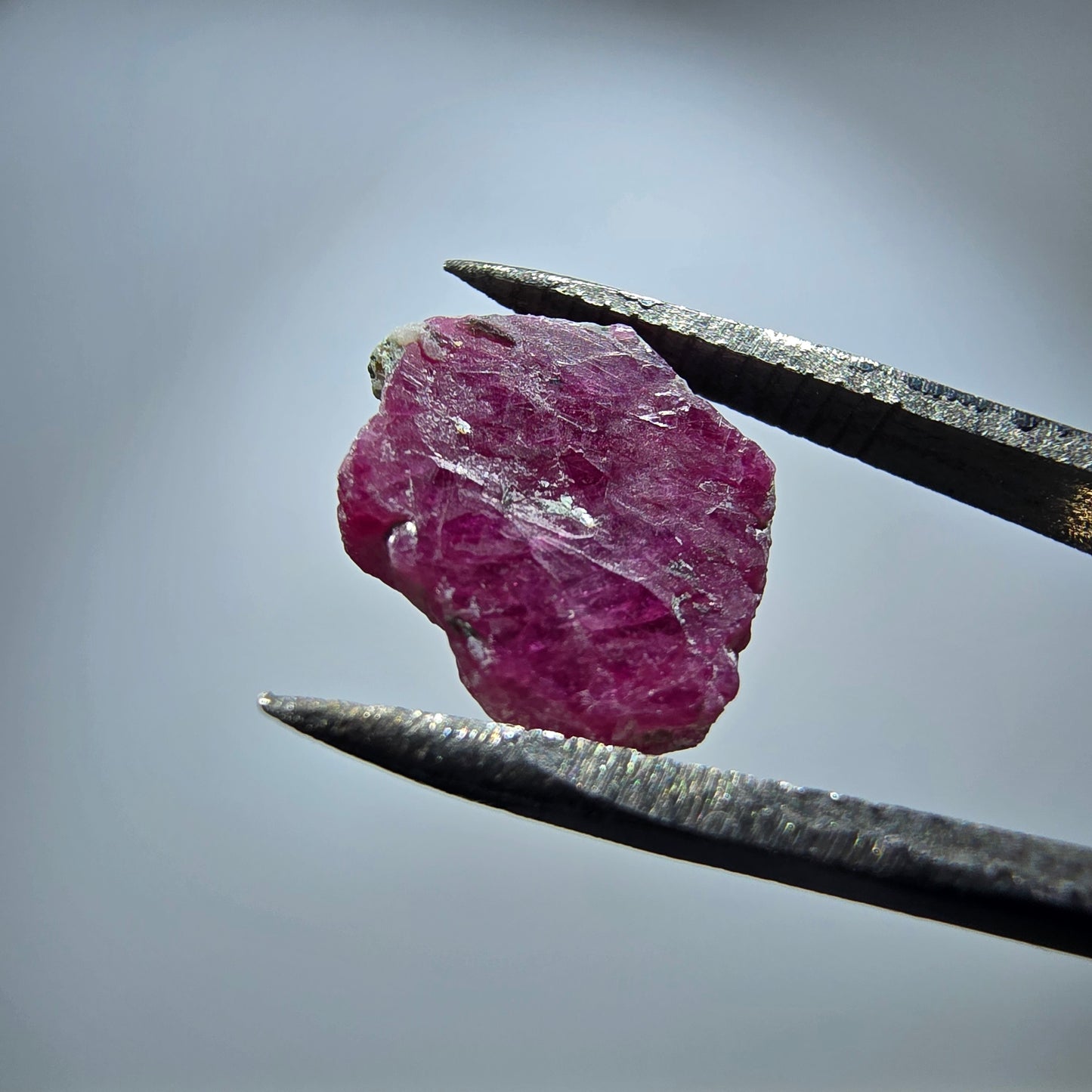 Seltene Rubin Scheibe, rot (UV Mineral) Unbekannt 11*10*1mm