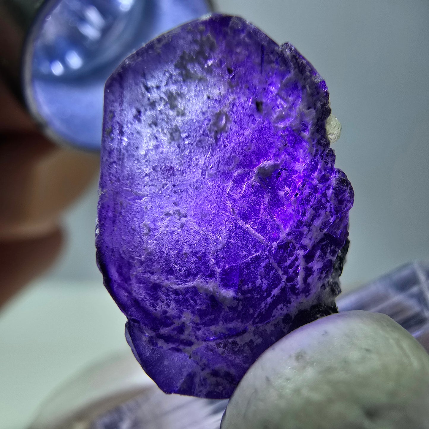 Fluorite fantôme, Moscovite, Schörl Tourmaline Erongo, Namibie 20*13*12mm