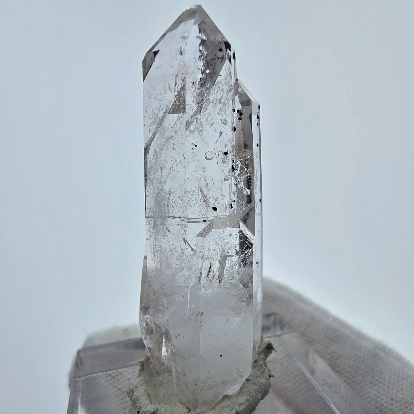 Klarer Phantom Hämatit Quarz Kristall Streep Mine, Goboboseb, Namibia 39*12*12mm