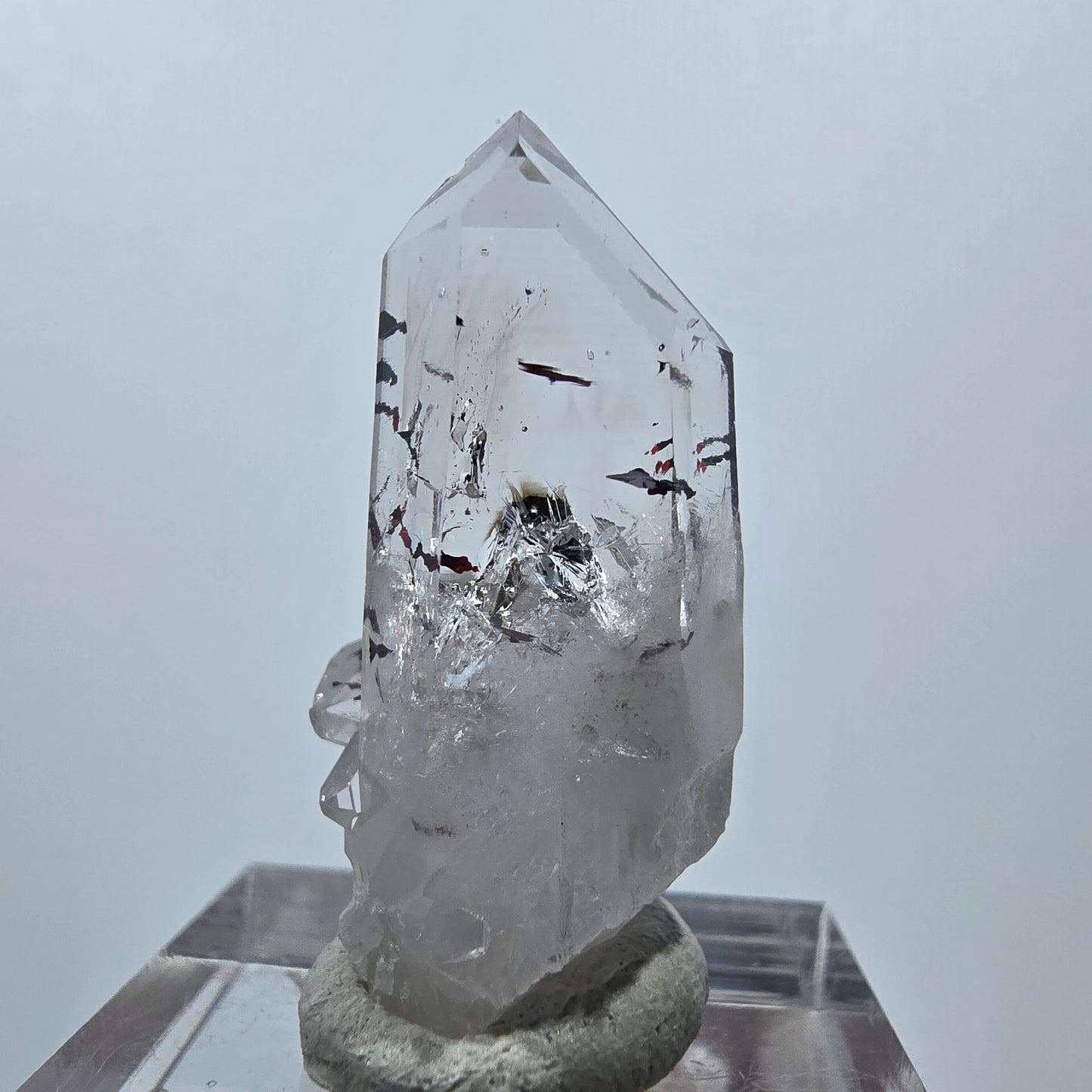 Quartz Harlequin clair, mine Prehnite Point Streep, Goboboseb, Namibie, 32 x 21 x 15