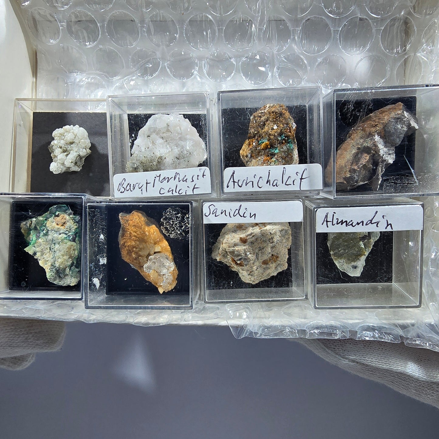 TOP Micromount Mineralien Sammlung Deutschland - 8 Stück Deutschland #8088