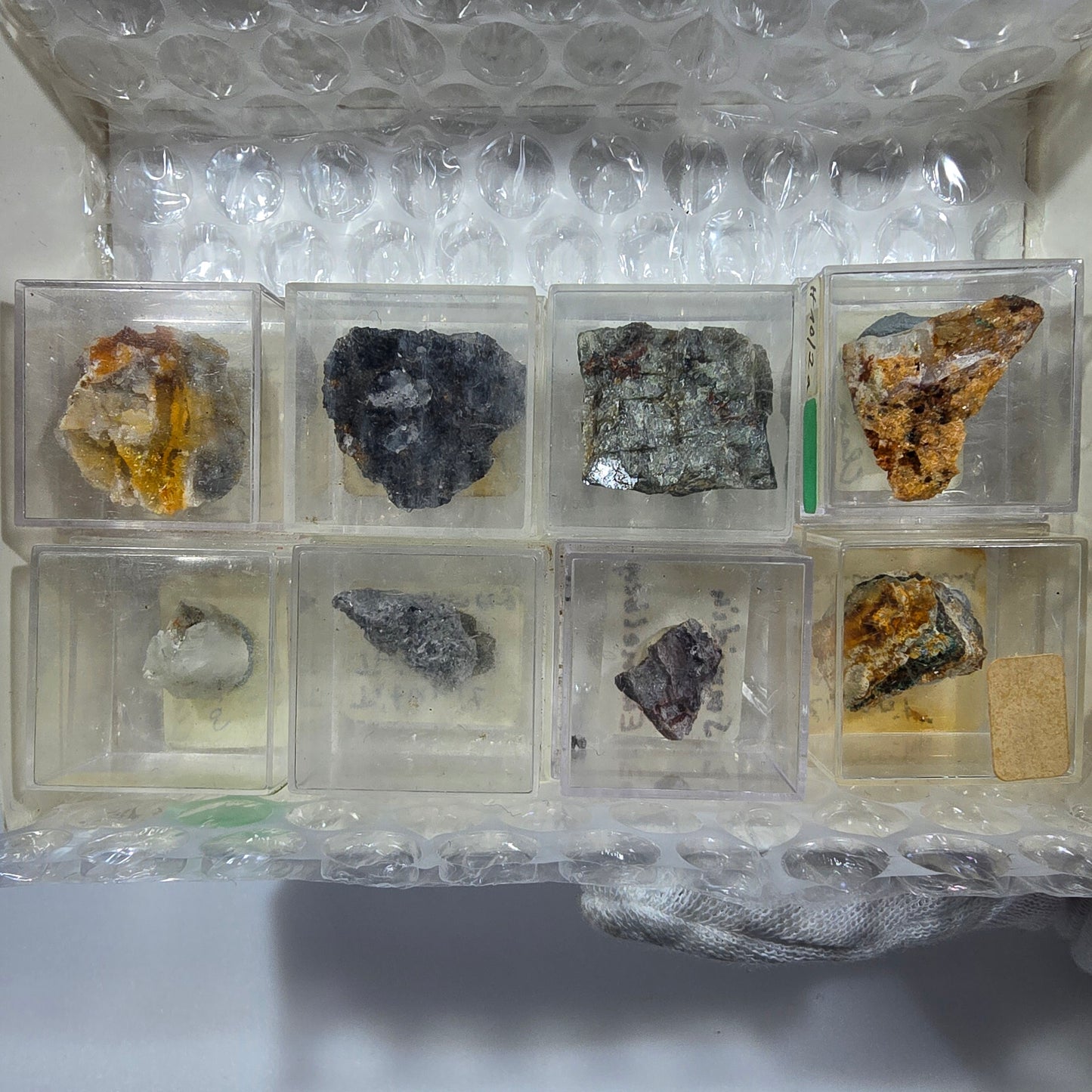 TOP Micromount Mineralien Sammlung Deutschland - 8 Stück Deutschland #8049