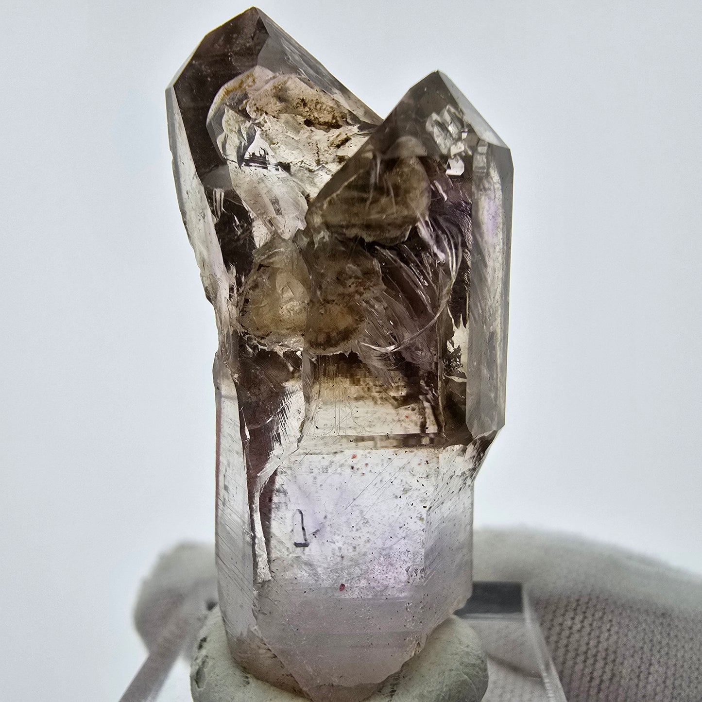 Phantom Amethyst Fenster Skelett Zepter Kristall Goboboseb, Namibia 42*18*14mm