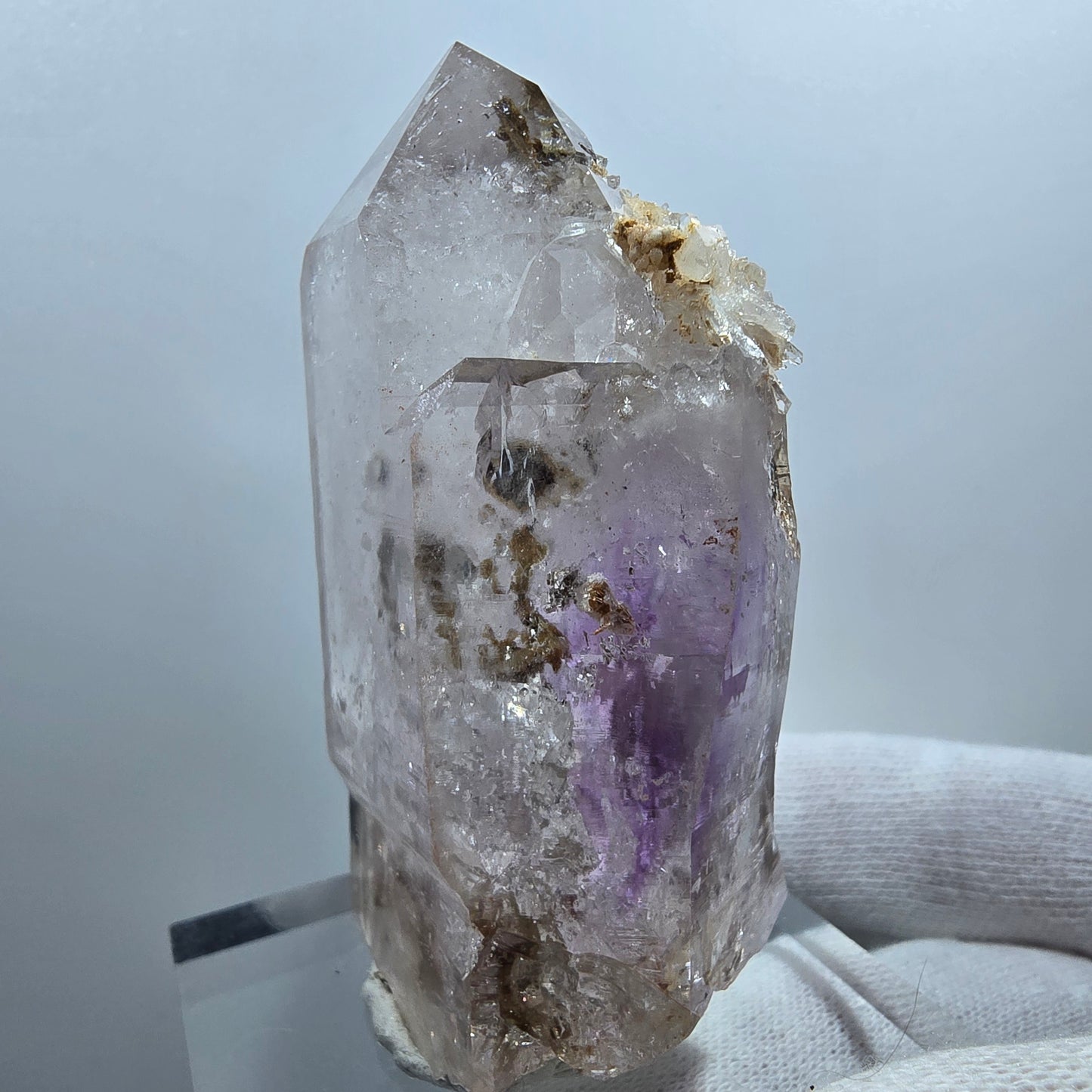 Sceptre d'améthyste fantôme Enhydro, 1x Goboboseb de poche Bubble Valentine Namibie 66*39*25mm