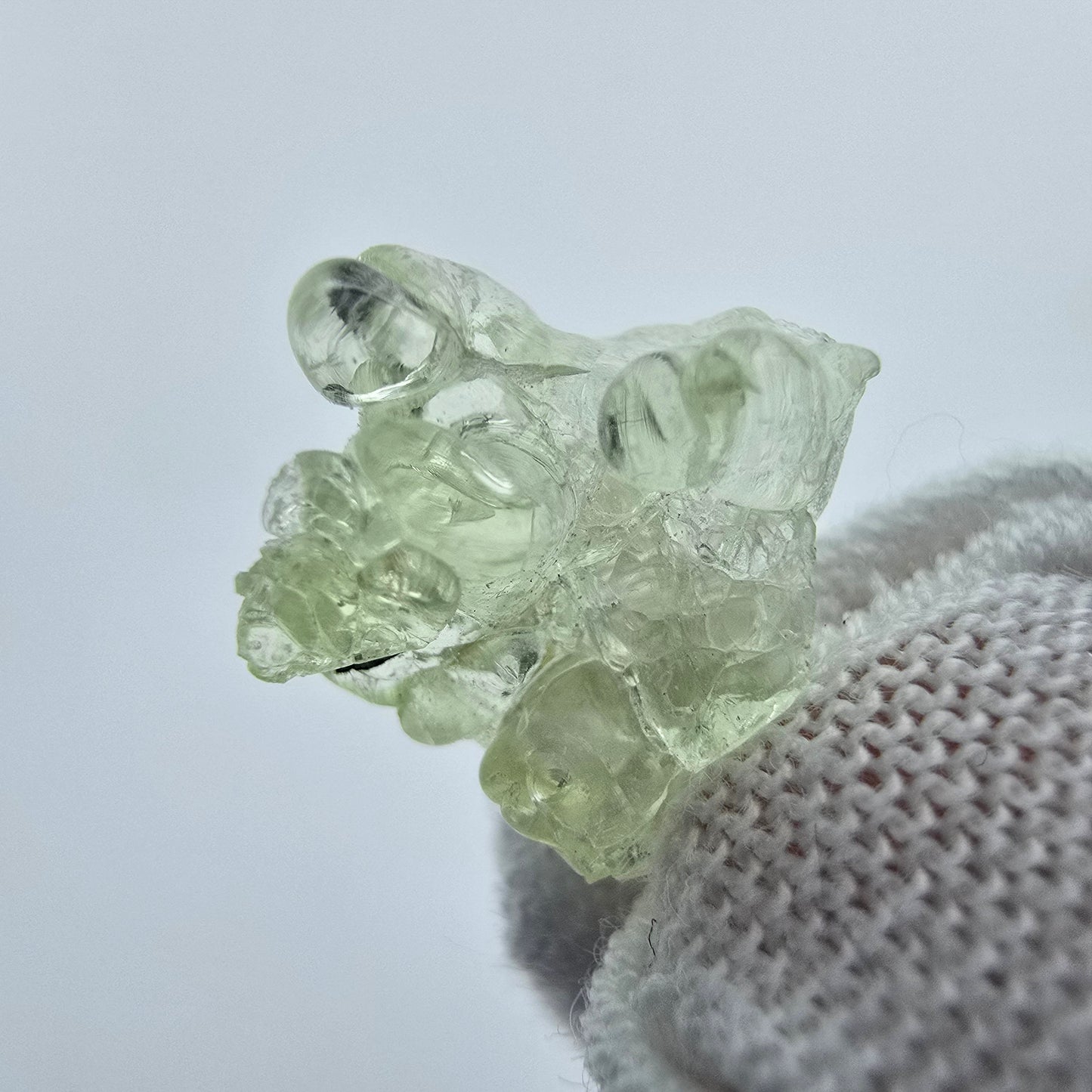 Seltene Hyalit, UV Opal Stufe Erongo, Namibia 13*11*7mm Mineraliensammlung