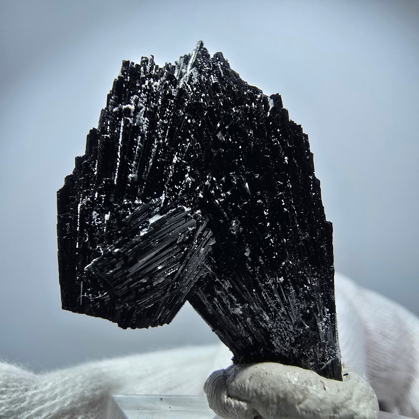 Magnifique spécimen de tourmaline Schorl et de quartz, Erongo, Namibie, 37 x 24 x 15 mm