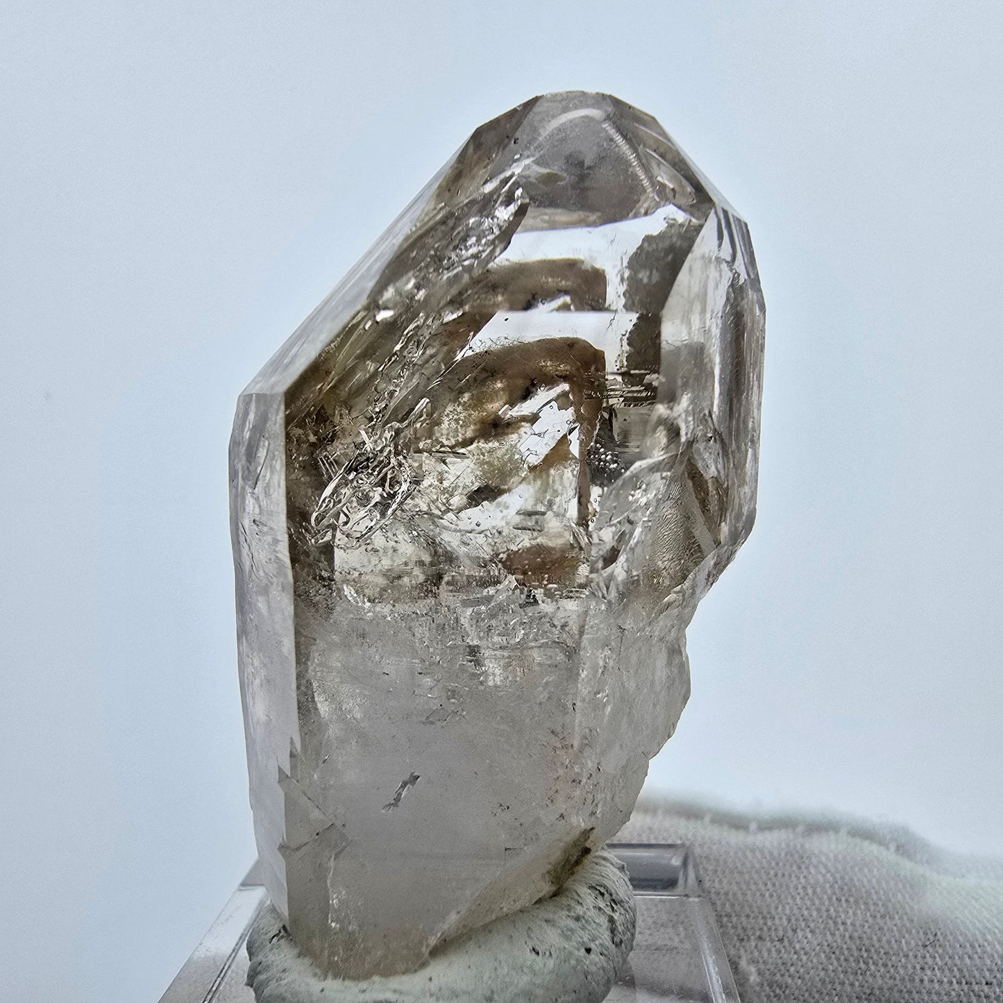 Phantom Rauchquarz Fenster Zepter Kristall Goboboseb Namibia 45*29*25mm Sammlung