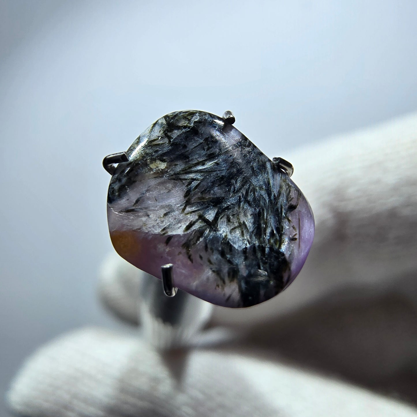 Rare Charoite crystal purple, polished Russia 10*8*3mm