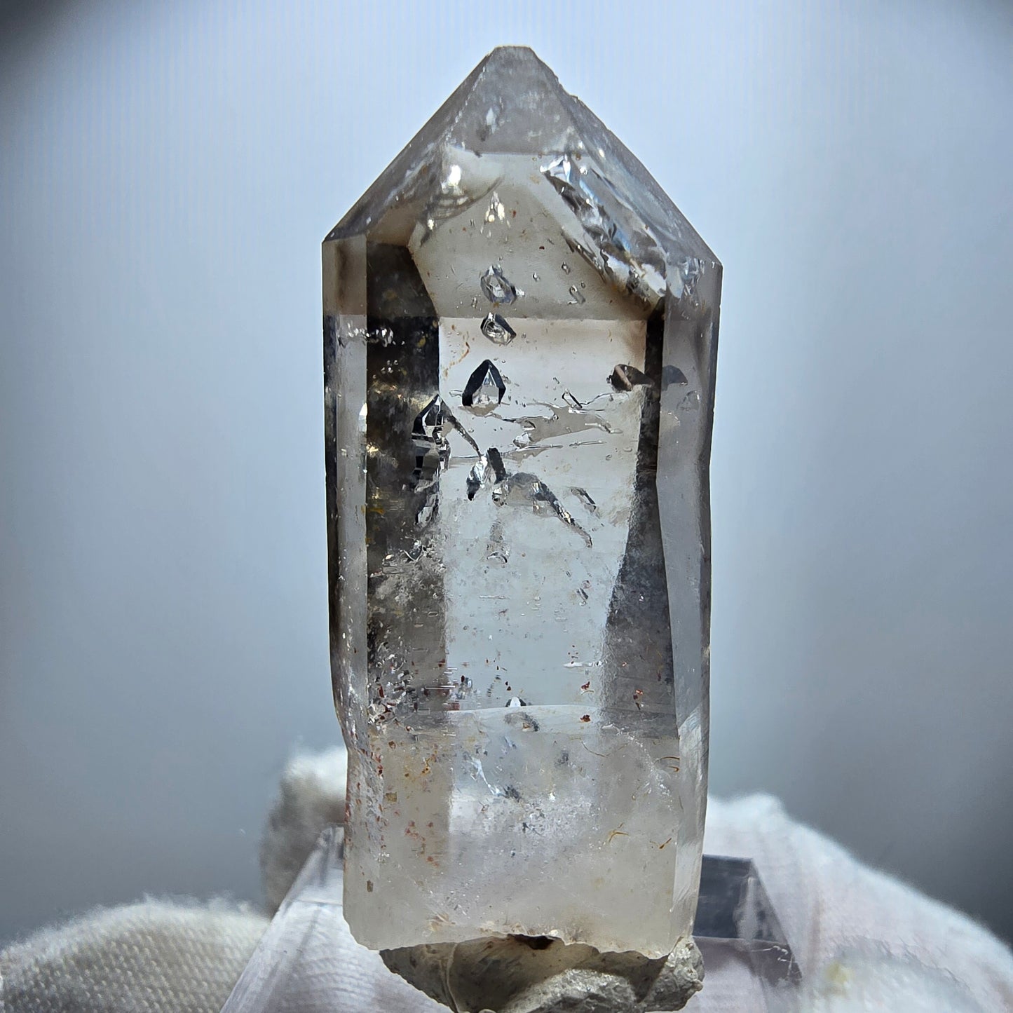 Klarer Phantom Rauchquarz Zepter Kristall Goboboseb, Namibia 44*18*13mm