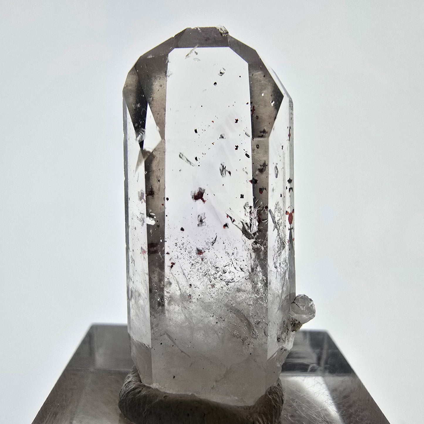Mine d'améthyste Harlequin Phantom Point Streep, Goboboseb, Namibie, 33 x 16 x 12 mm