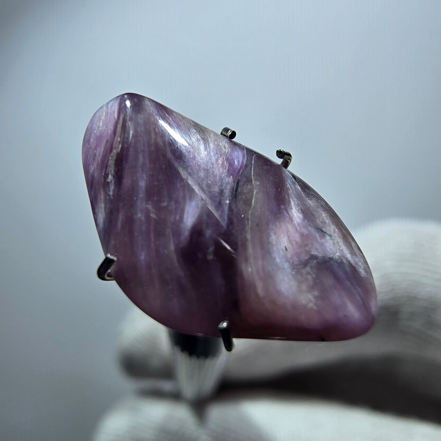 Rare Charoite crystal purple, polished Russia 18*10*3mm