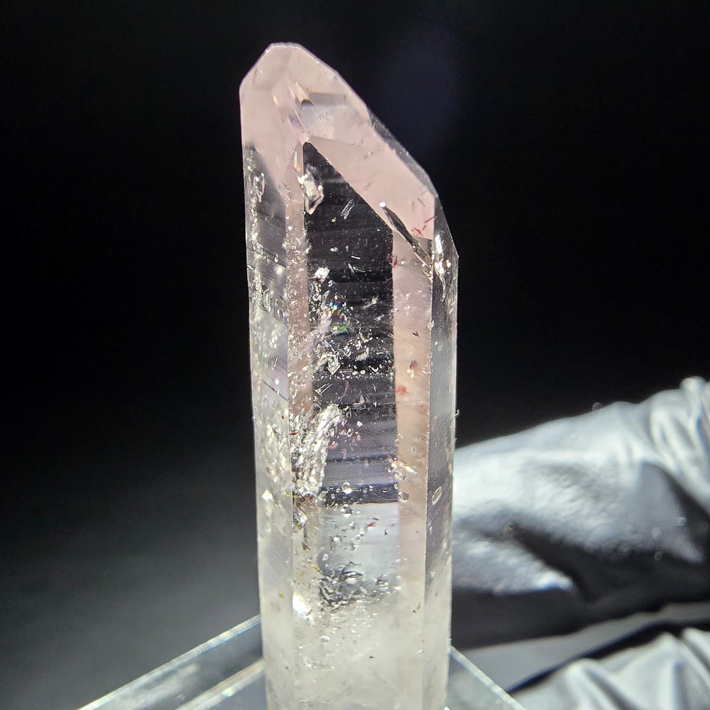 Klare Phantom Amethyst Kristallspitze Goboboseb, Namibia 41*9*8mm Sammlung