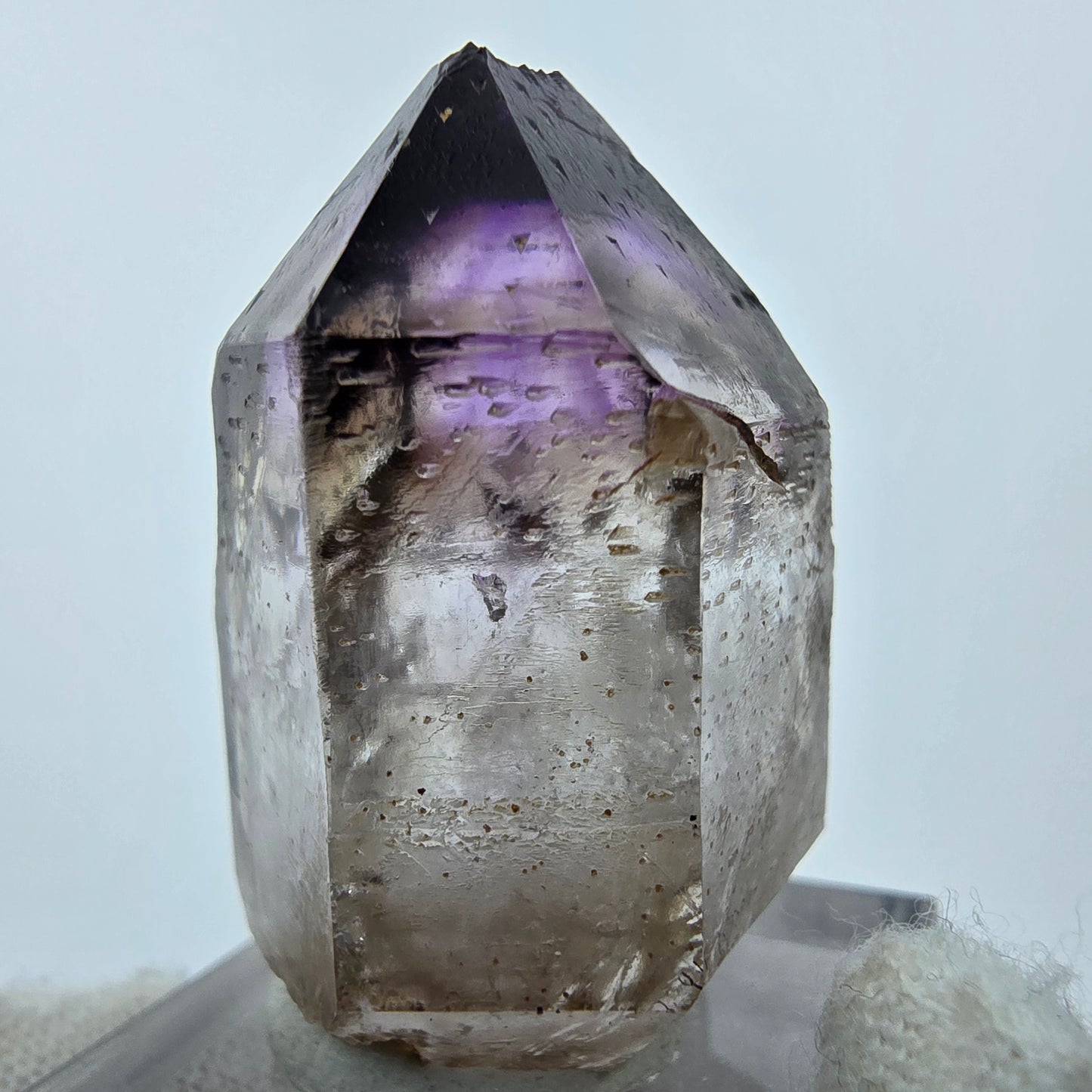 Sceptre d'améthyste fantôme Enhydro 1x Bubble Goboboseb, Namibie 34*22*20mm Collection
