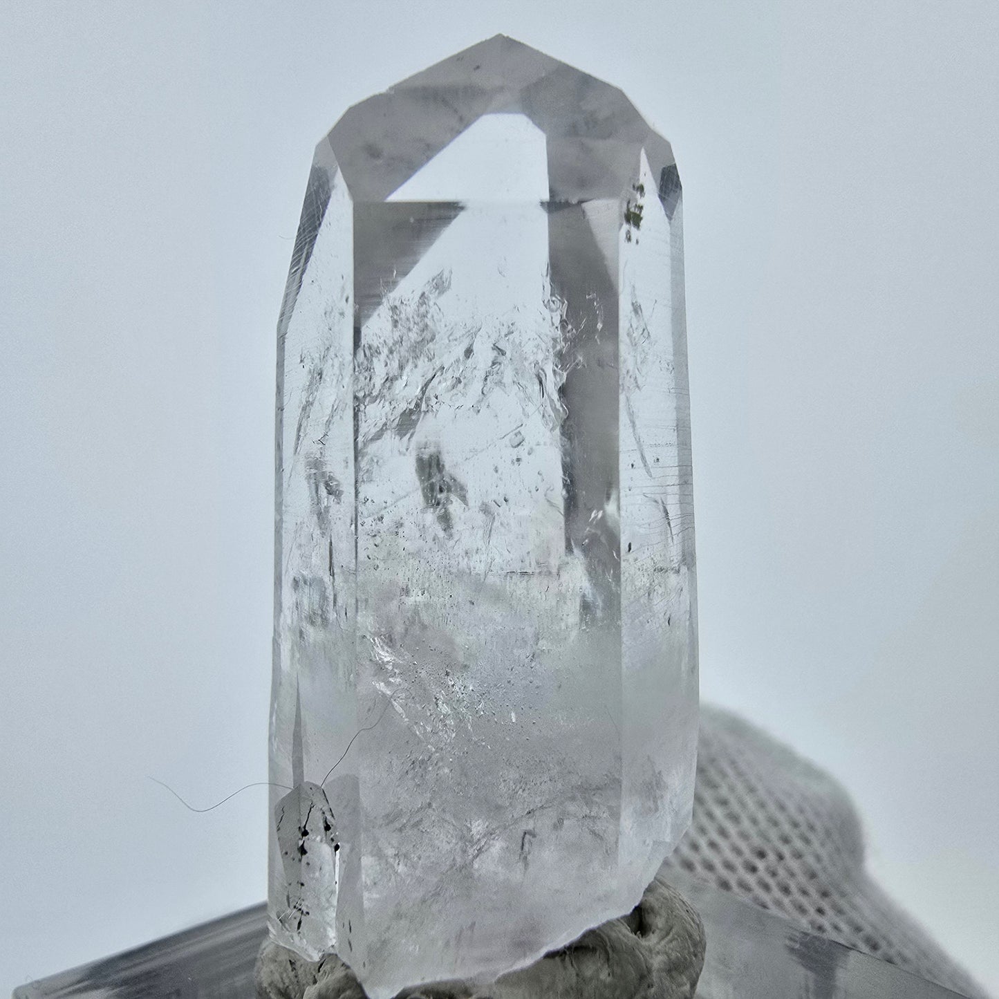 Enhydro Lemurian Phantom Quarz Spitze Streep Mine, Goboboseb, Namibia 40*16*16mm