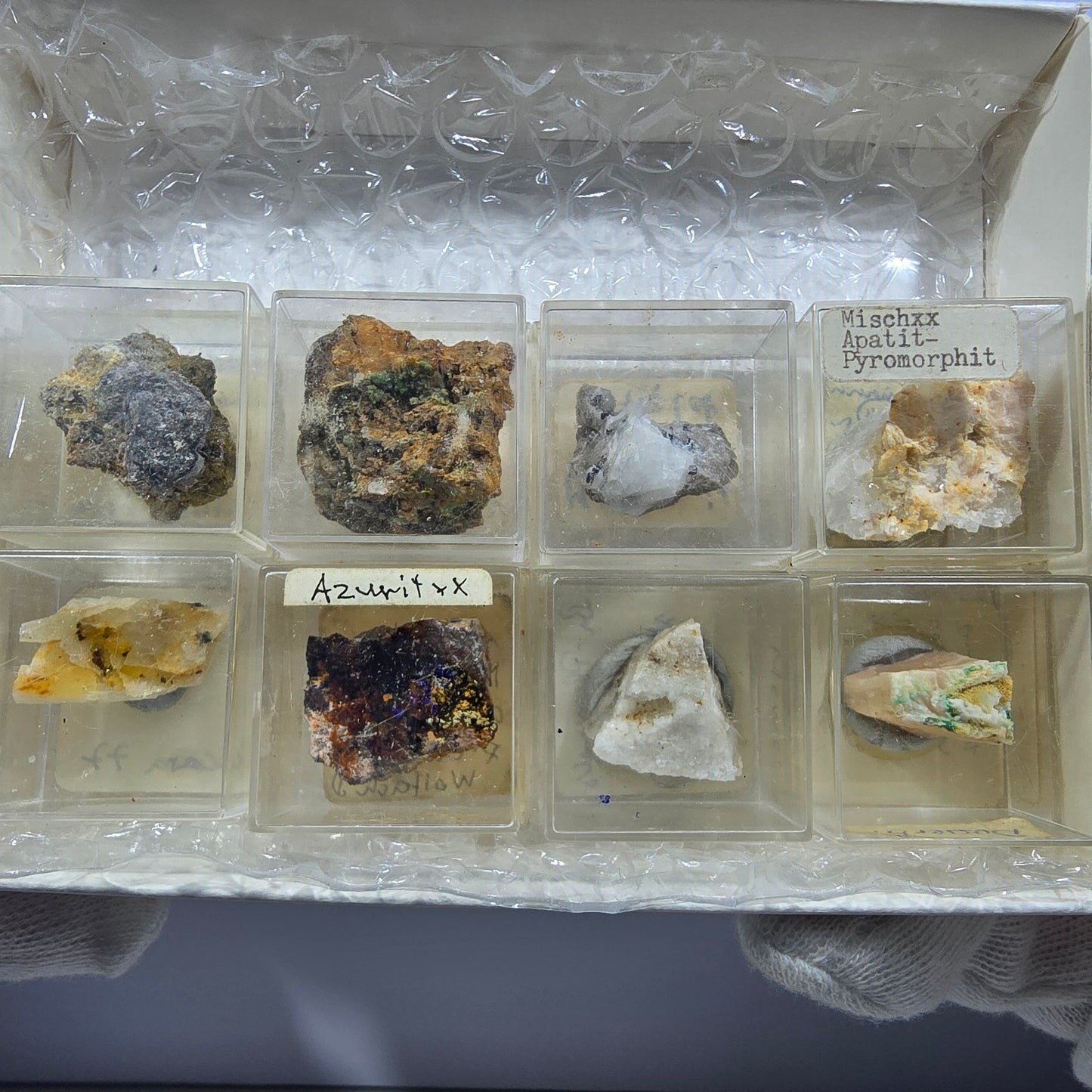 TOP Micromount Mineralien Sammlung Deutschland - 8 Stück Deutschland #8078