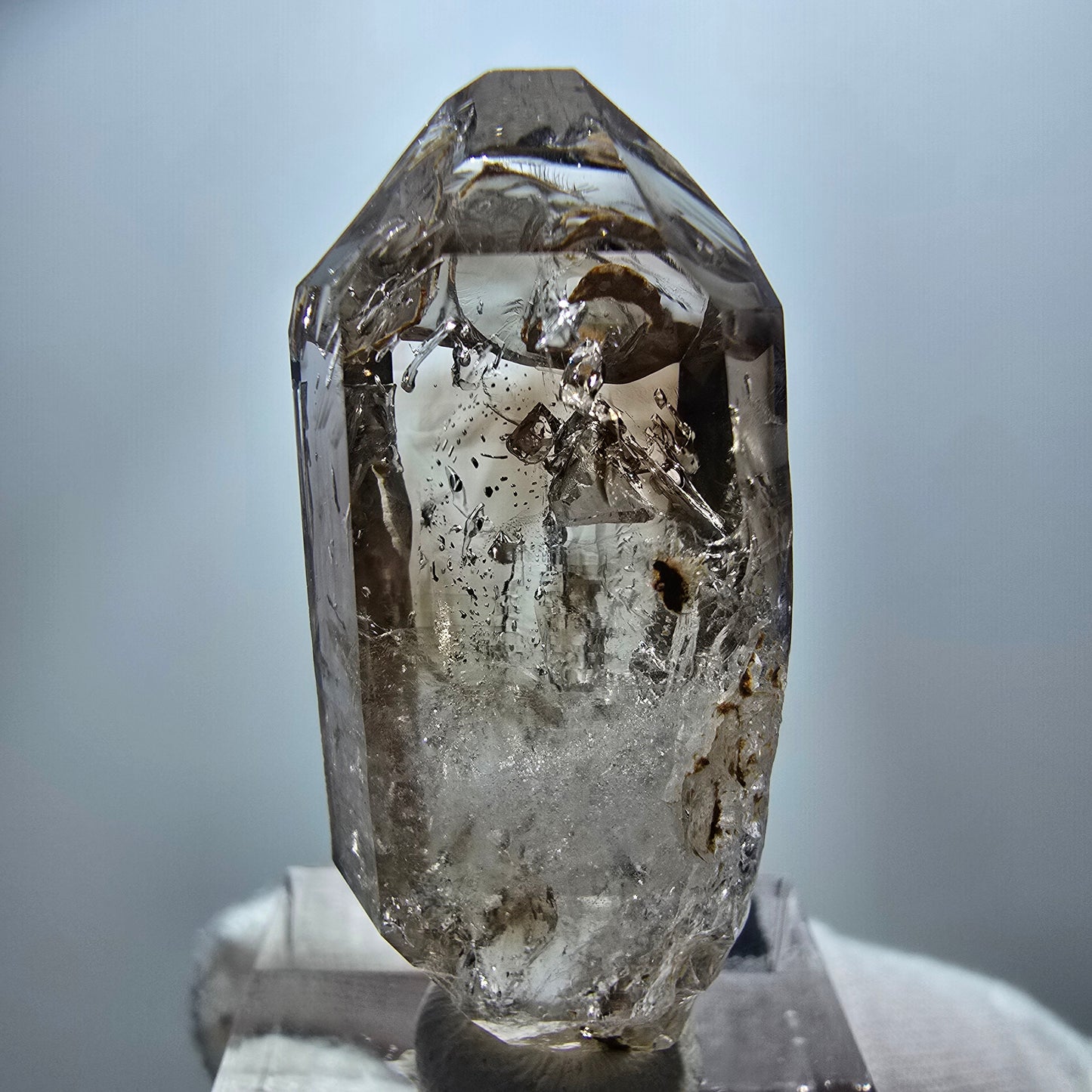 Clear Phantom Smoky Quartz Double Terminated Specimen Goboboseb, Namibia 41*18*11mm
