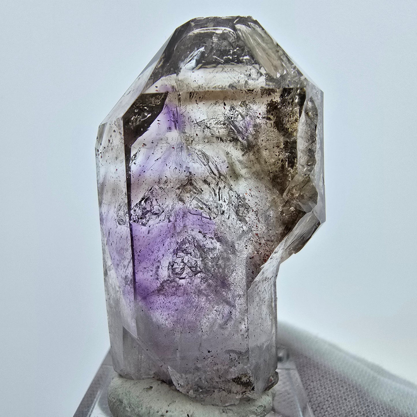 Enhydro Phantom Amethyst Zepter, 1x Blase Goboboseb Namibia 47*27*16mm, Sammlung