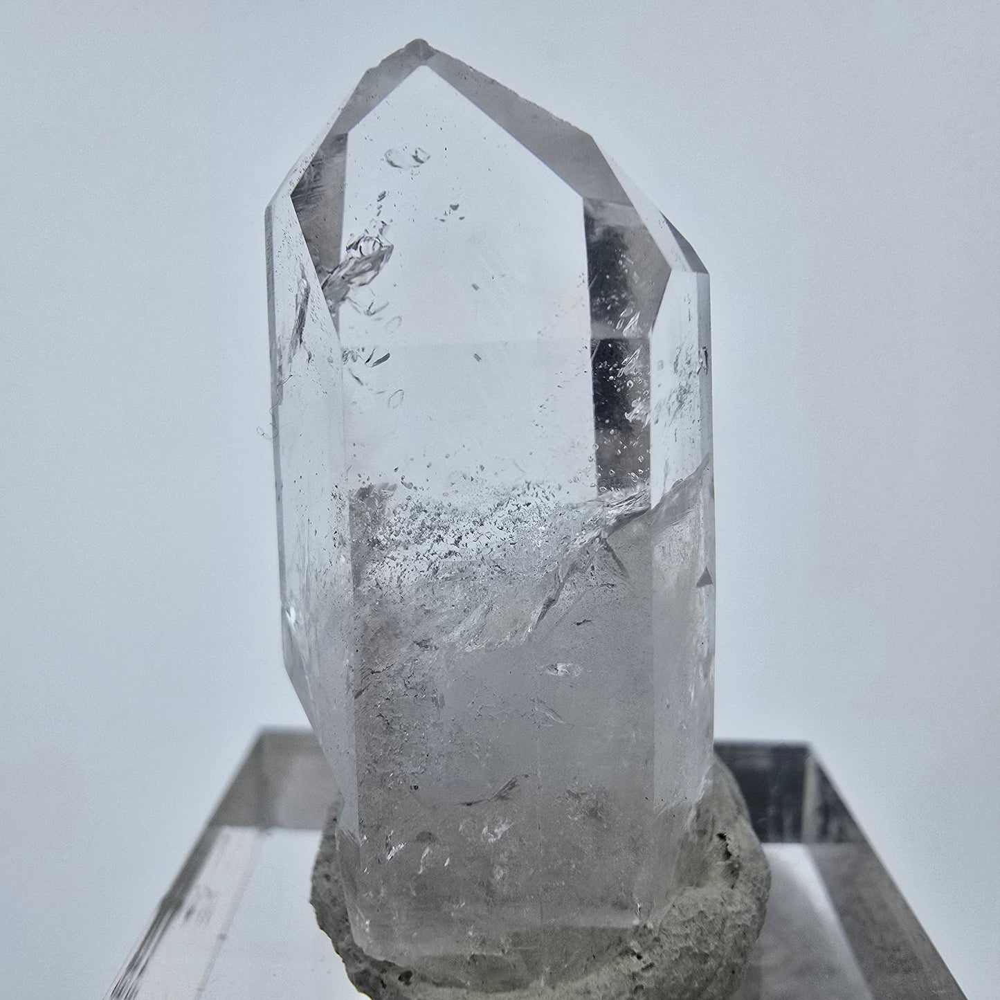 Enhydro Quarz Kristallspitze, 1x Blase Streep Mine Goboboseb, Namibia 32*16*11mm