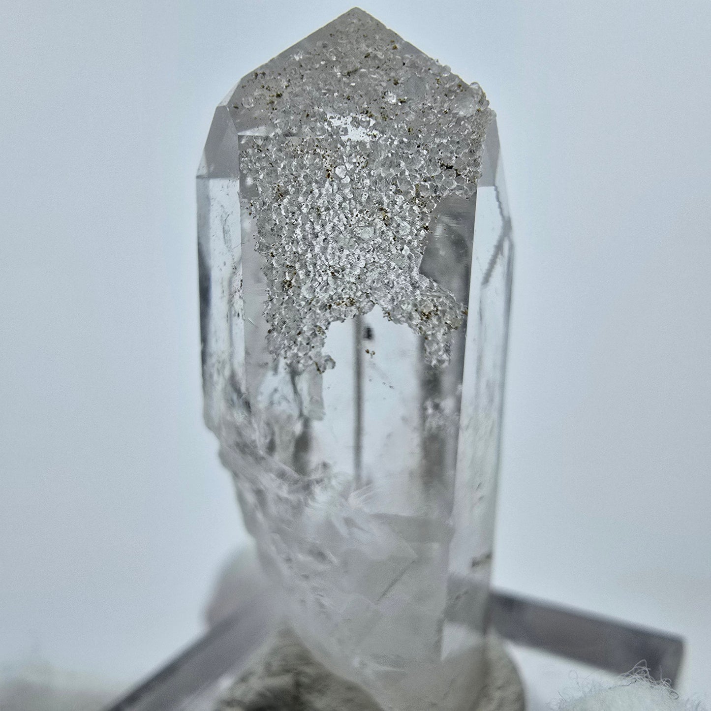 Phantom Quarz mit Analcim Streep Mine, Goboboseb, Namibia 37*16*12mm Sammlung