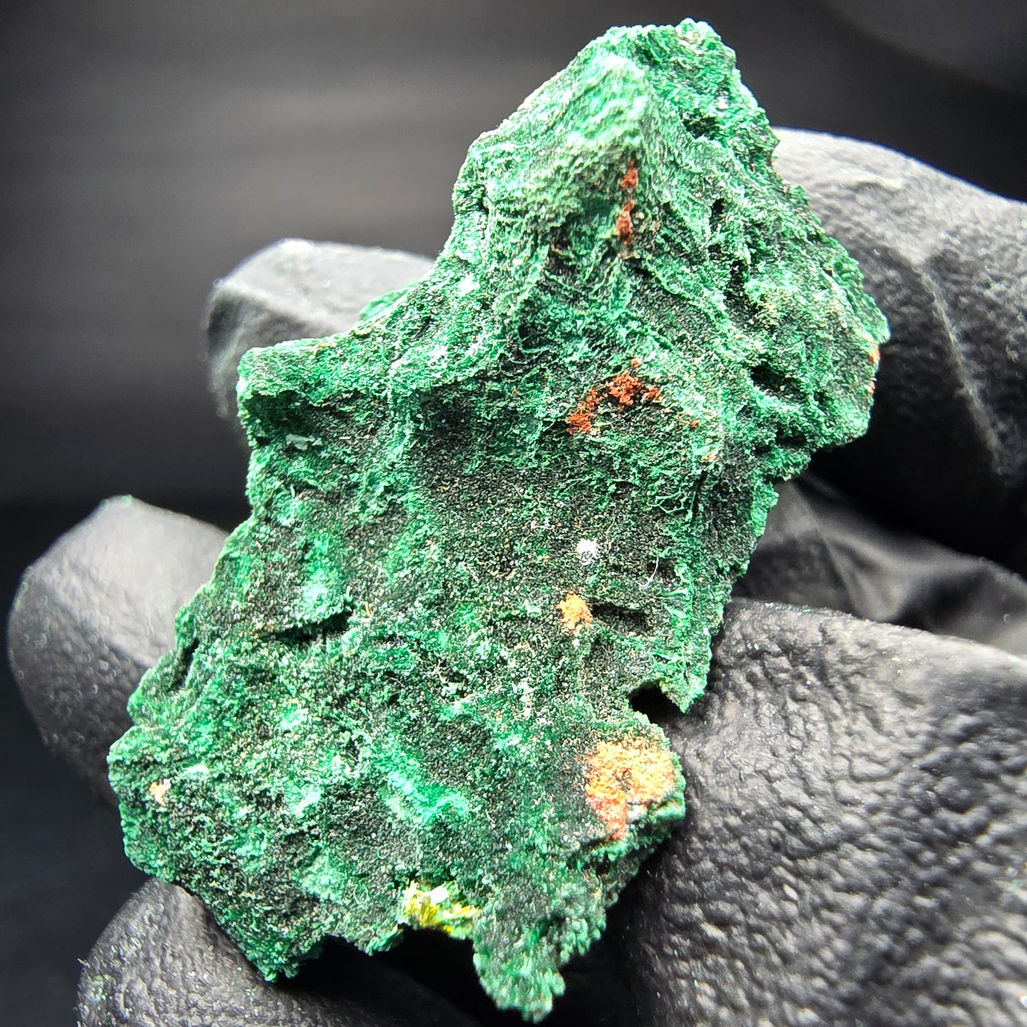 Seltene Malachit Stufe, grün Kaokoveld, Namibia 38*23*16mm Mineraliensammlung