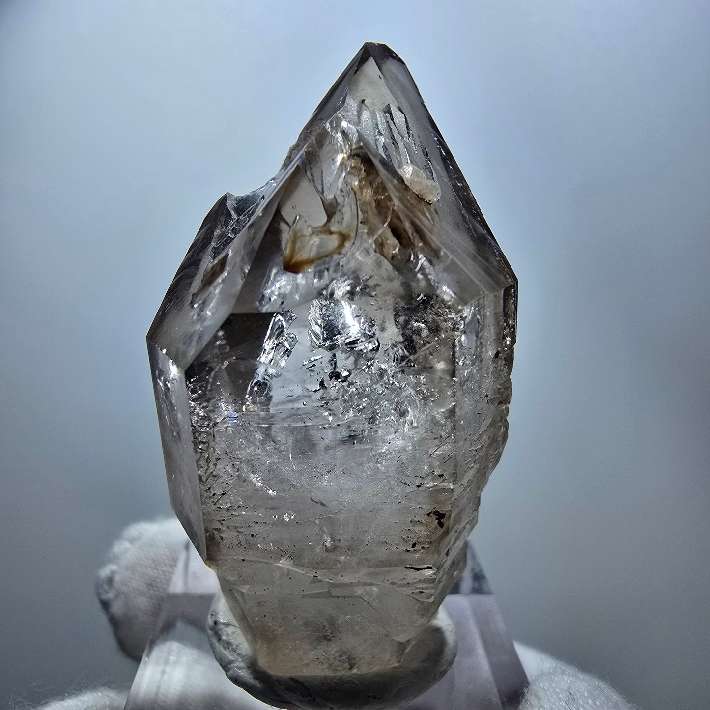 Klarer Phantom Rauchquarz Zepter Kristall Goboboseb, Namibia 47*24*21mm