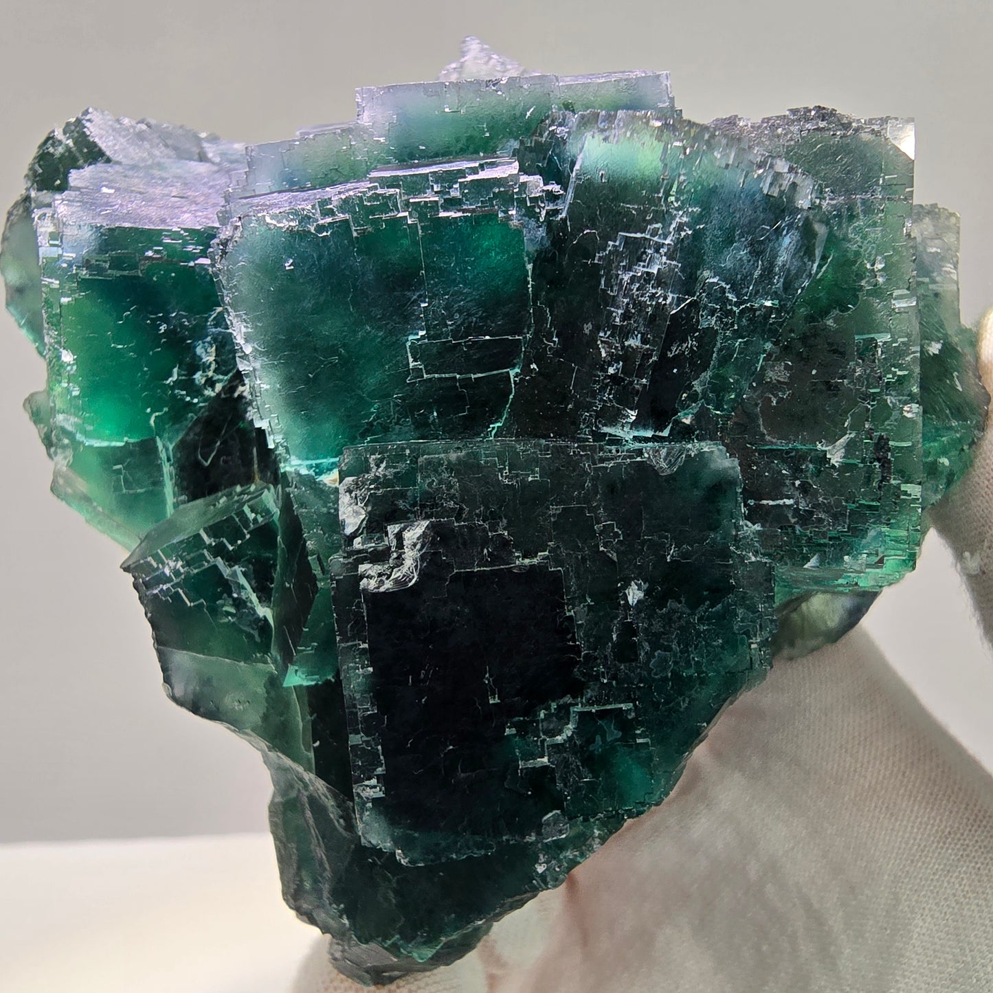 Große Phantom Fluorit Würfel Stufe grün Okorusu, Namibia 97*92*67mm Sammlung