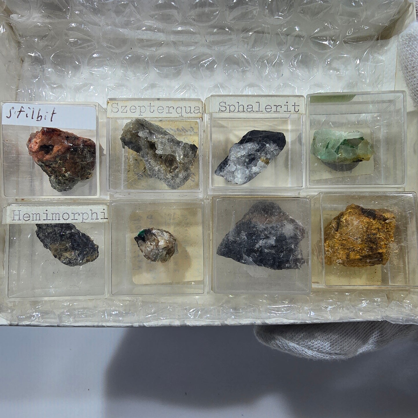 TOP Micromount Mineral Collection Germany - 8 pieces Germany #8063