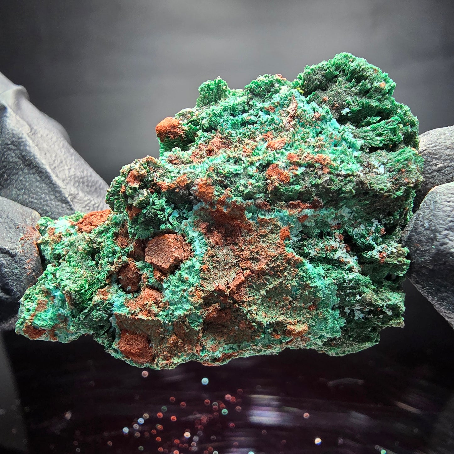 Seltene Malachit auf Matrix Stufe grün Kaokoveld, Namibia 43*33*16mm Sammlung