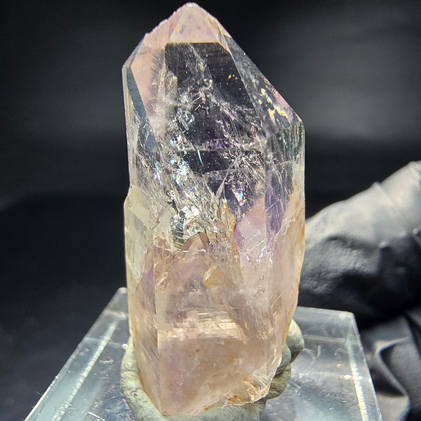 Klare Phantom Amethyst Zepter Spitze Goboboseb Namibia 31*13*12mm Sammlung